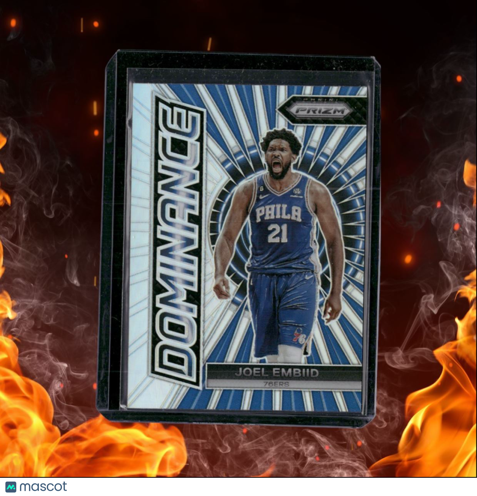 2023-24 Panini Prizm Joel Embiid Dominance Silver Prizm #20