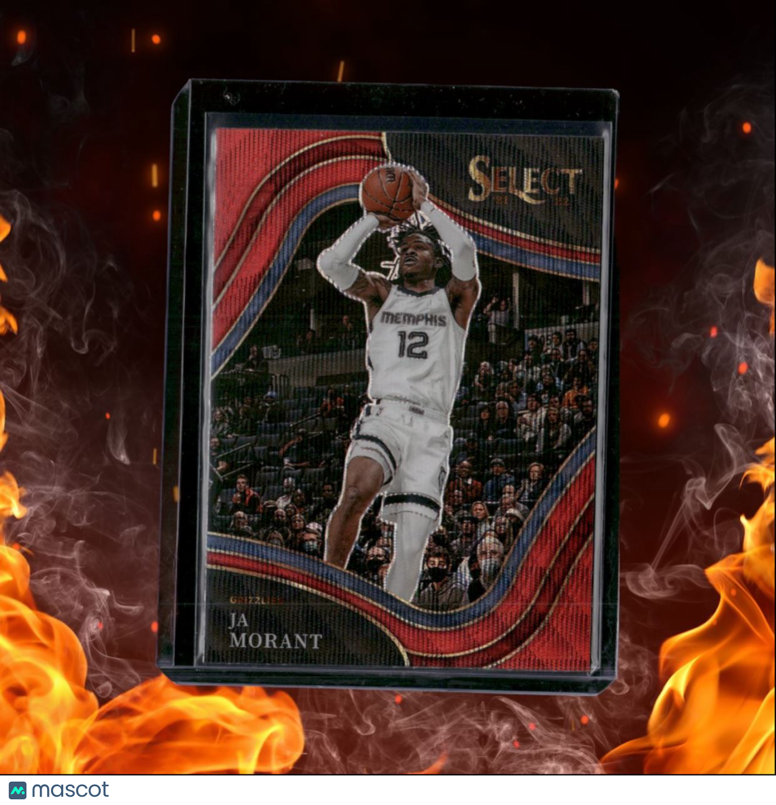 2021-22 Panini Select Ja Morant Red Wave Prizm Courtside #214