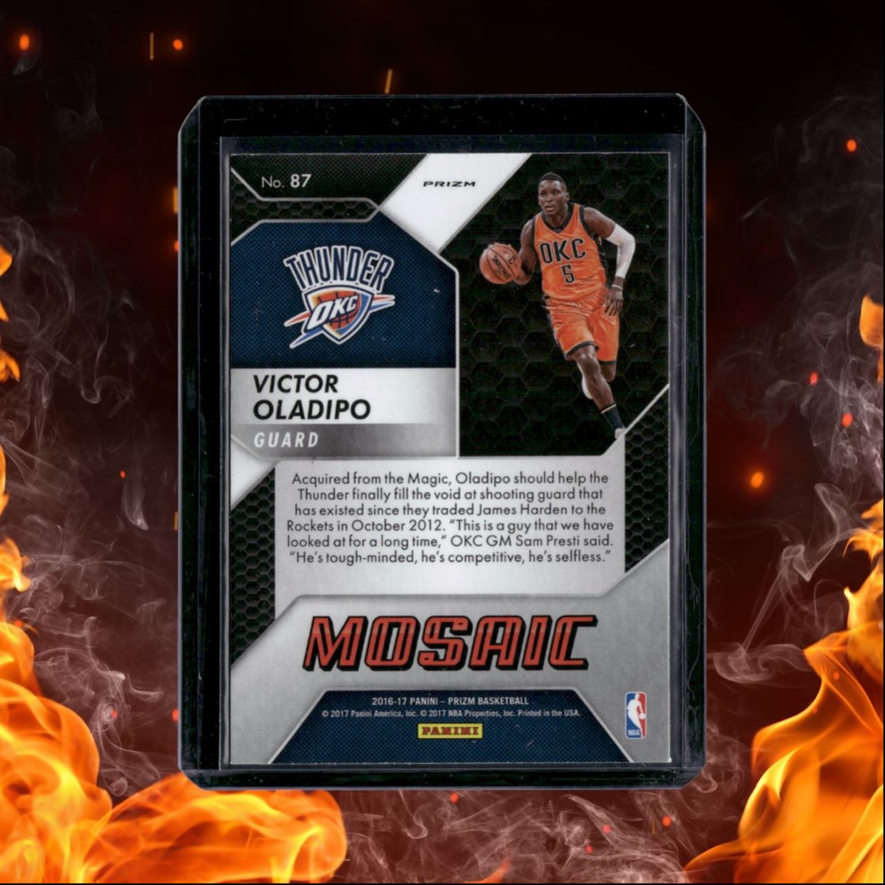 2016-17 Panini Mosaic Prizm Victor Oladipo Mosaic Prizm #87