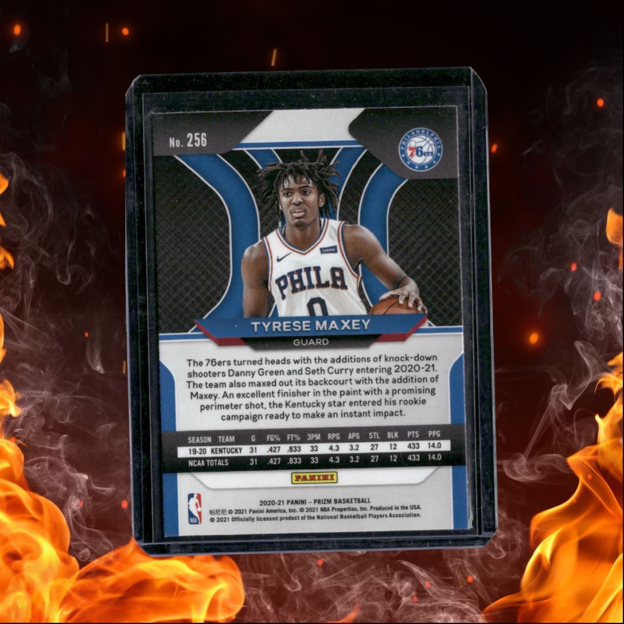 2020-21 Panini Prizm Tyrese Maxey Rookie #256