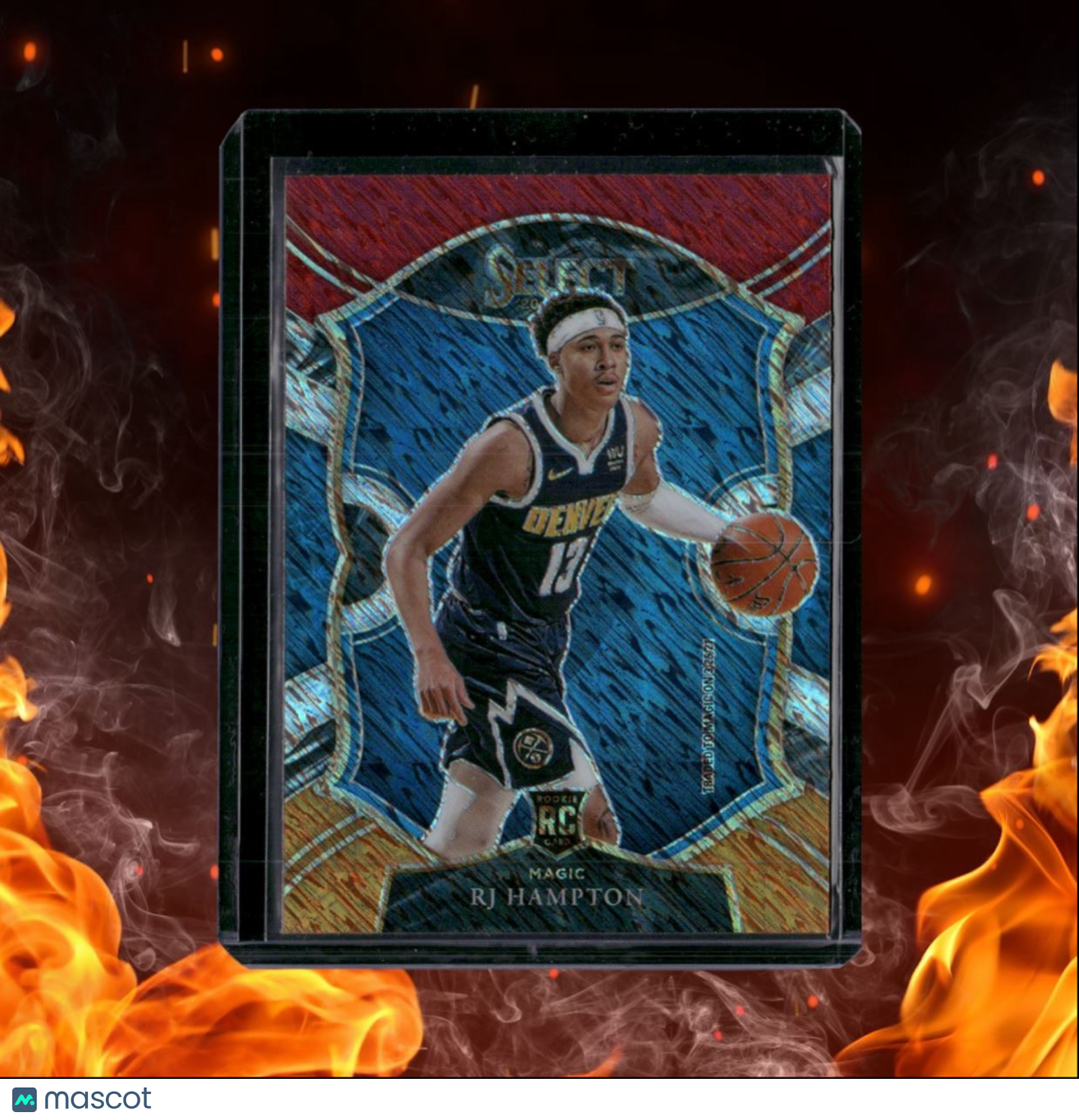 2020-21 Panini Select RJ Hampton Red Orange Shimmer Prizm Rookie #84