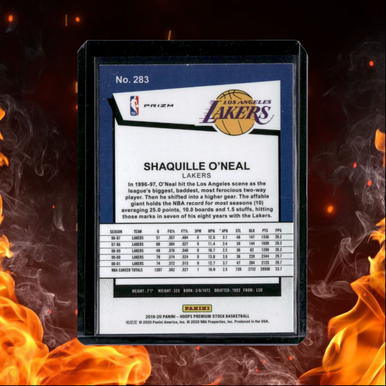 2019-20 Panini Hoops Premium Stock Shaquille O'Neal Shock (B) #283