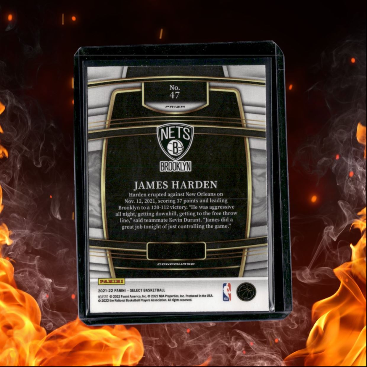 2021-22 Panini Select James Harden Scope Prizm #40