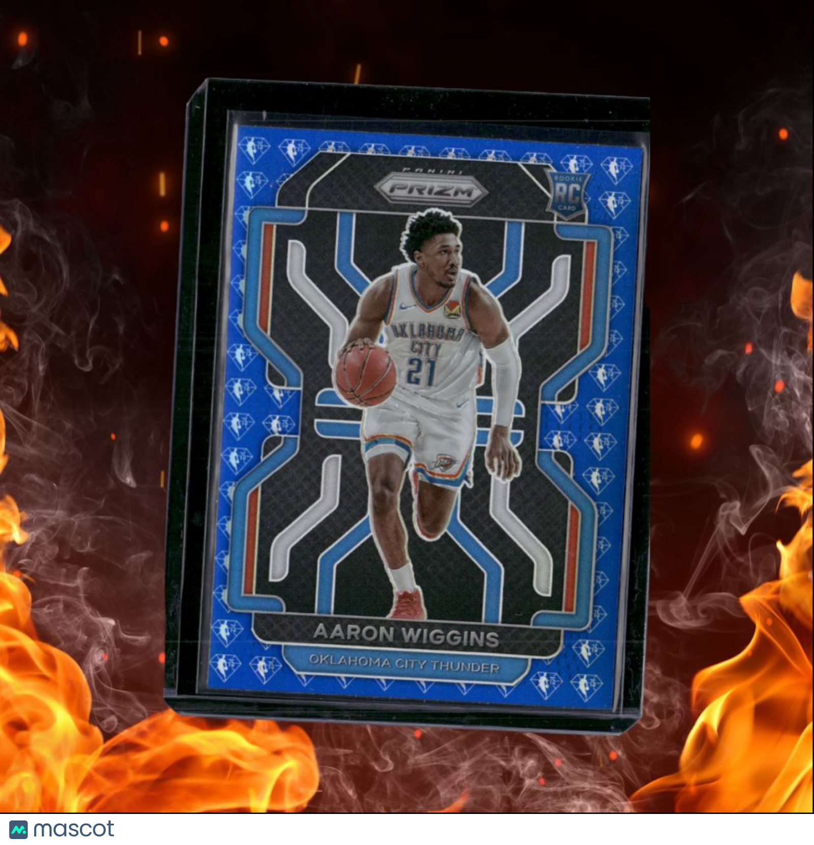 2021-22 Panini Prizm Aaron Wiggins 75th Anniversary Prizm Rookie #286