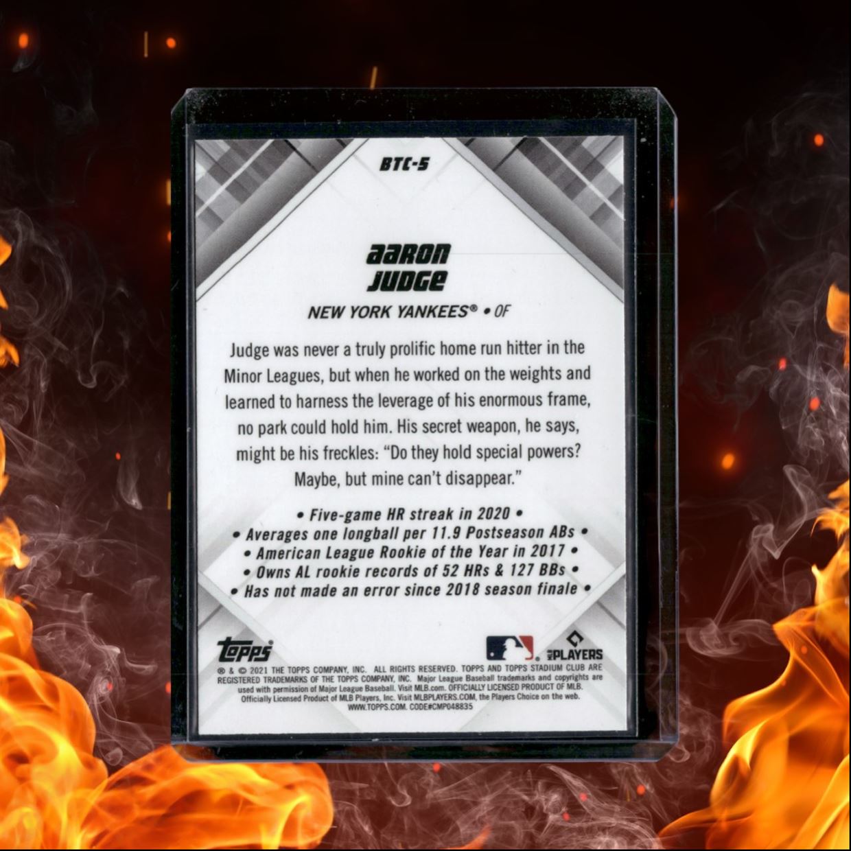 2021 Stadium Club Chrome Aaron Judge Beam Team #BTC-5