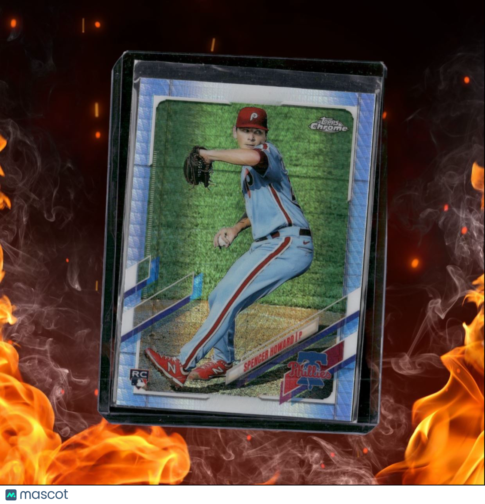 2021 Topps Chrome Spencer Howard Hyper Refractor Rookie #114