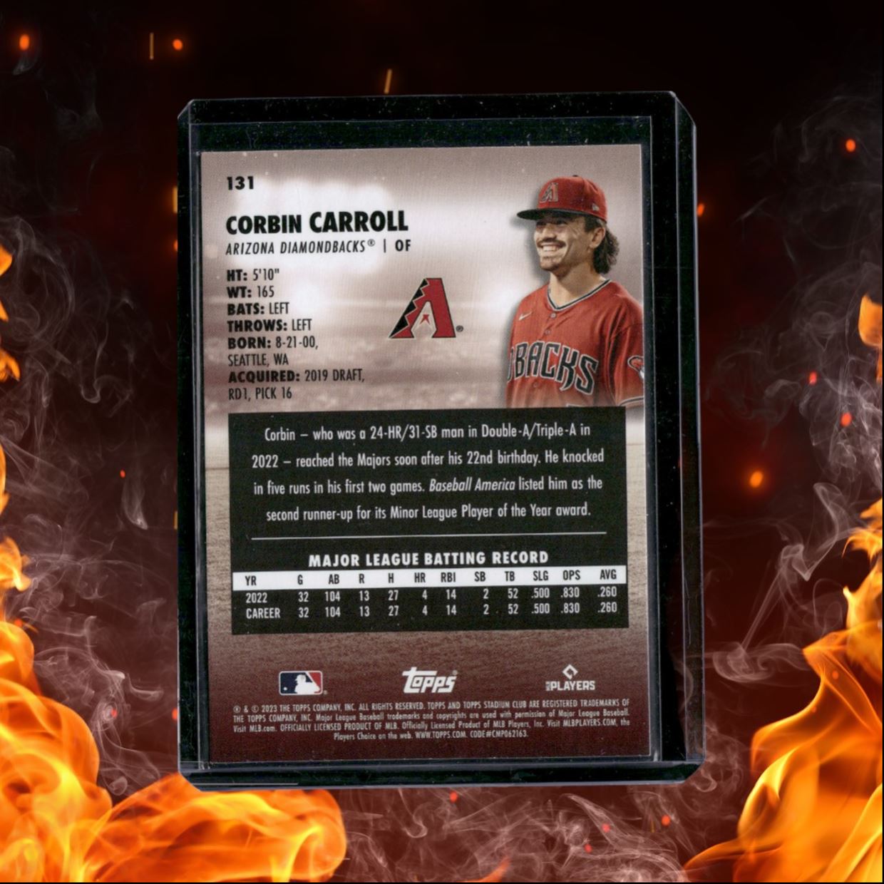 2023 Topps Stadium Club Corbin Carroll Rookie #131