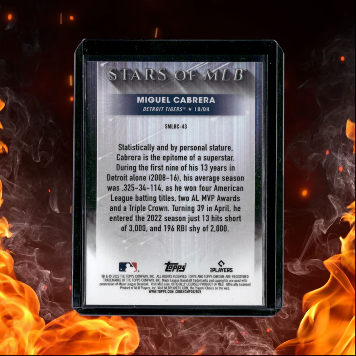 2022 Topps Chrome Miguel Cabrera Stars of MLB #SMLBC-43