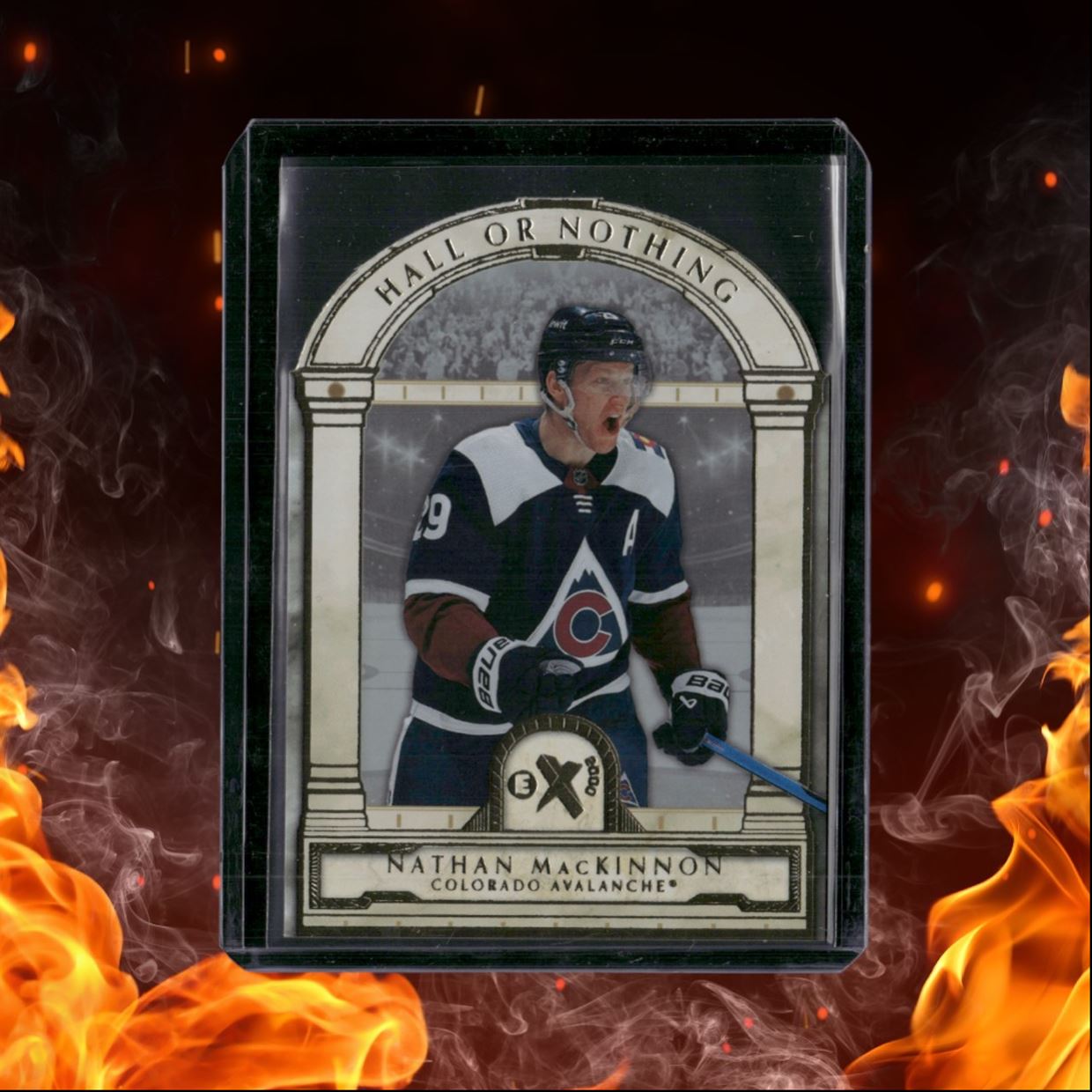 2023-24 SkyBox EX 2000 Nathan MacKinnon Hall or Nothing SP #HN-7