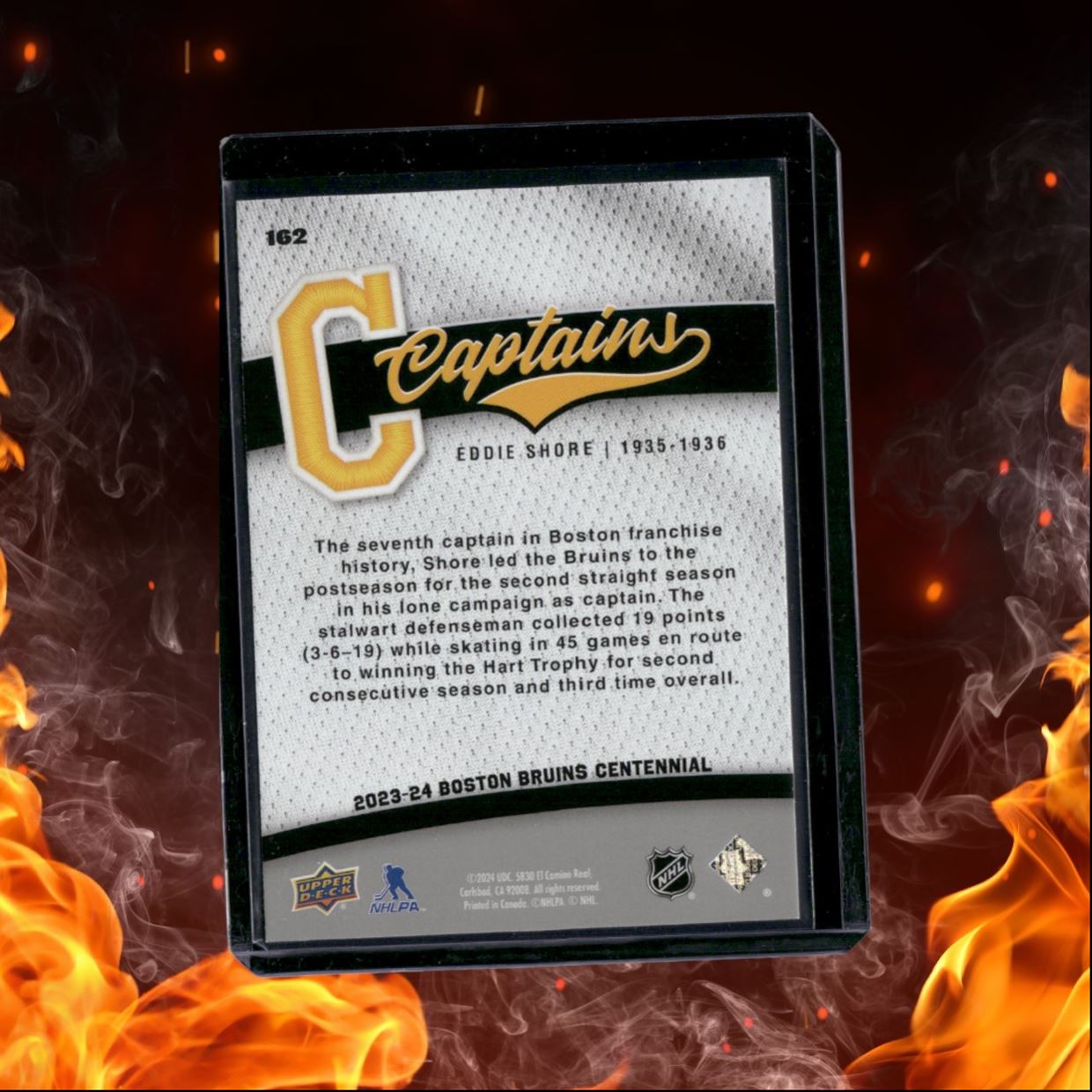 2023-24 Upper Deck Boston Bruins Centennial Eddie Shore Captains #162