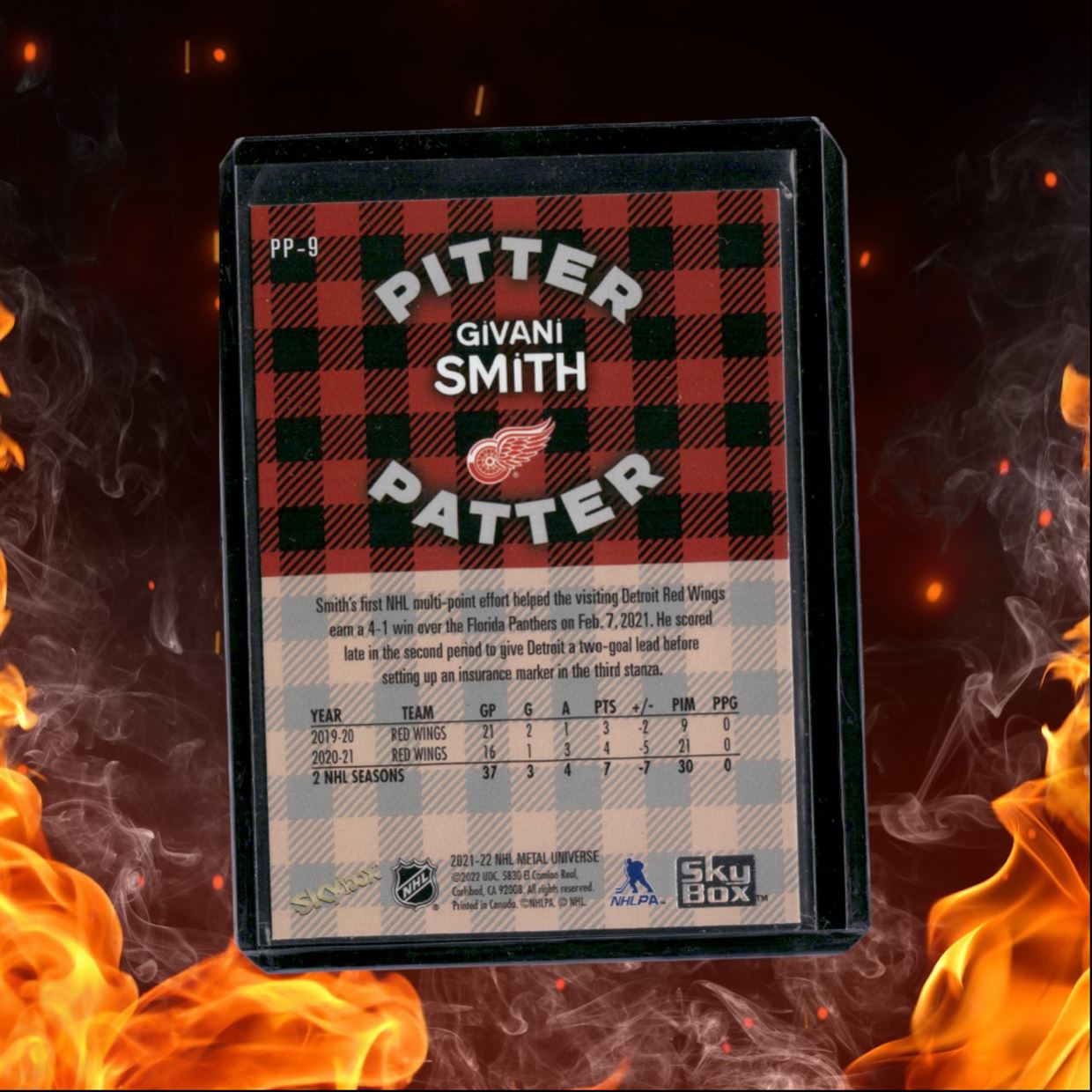 2021-22 SkyBox Metal Universe Givani Smith Pitter Patter SP #PP-9