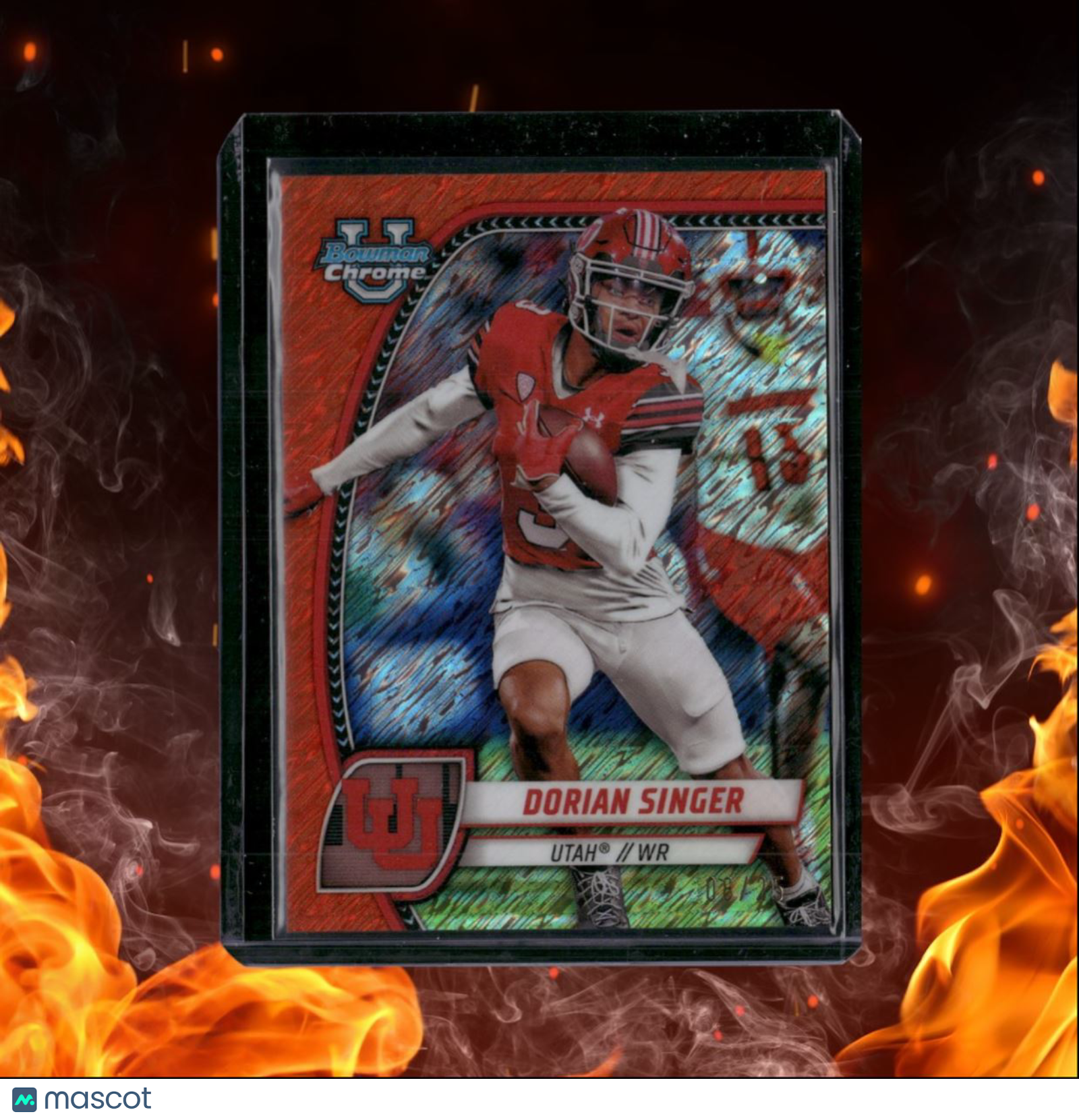 2024 Bowman University Chrome Dorian Singer Orange Shimmer Refractor 08/25 #68