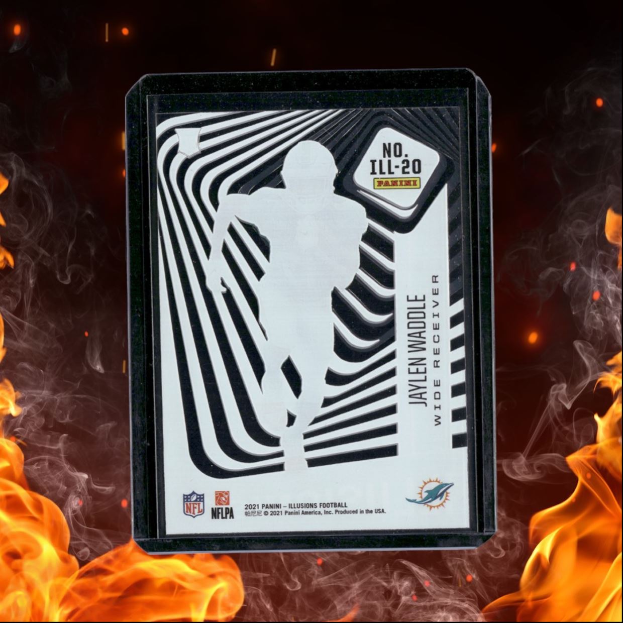 2021 Panini Illusions Jaylen Waddle Illusionists Orange Rookie #ILL-20