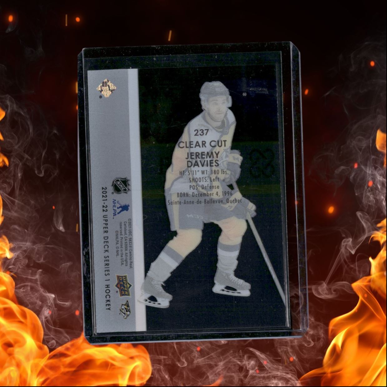 2021-22 Upper Deck Jeremy Davies Clear Cut Young Guns SSP Case Hit Rookie #237