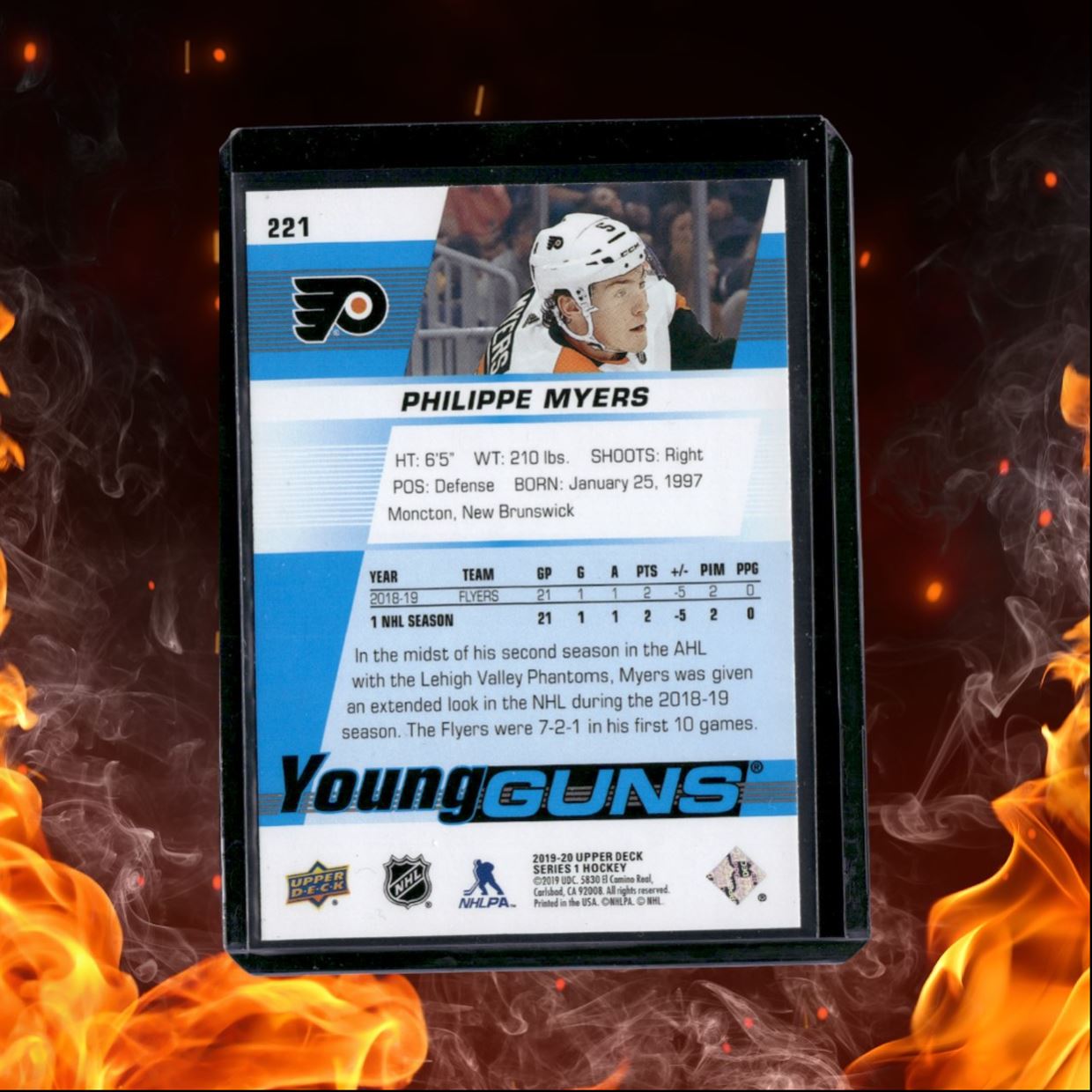 2019-20 Upper Deck Philippe Myers Young Guns Rookie #221