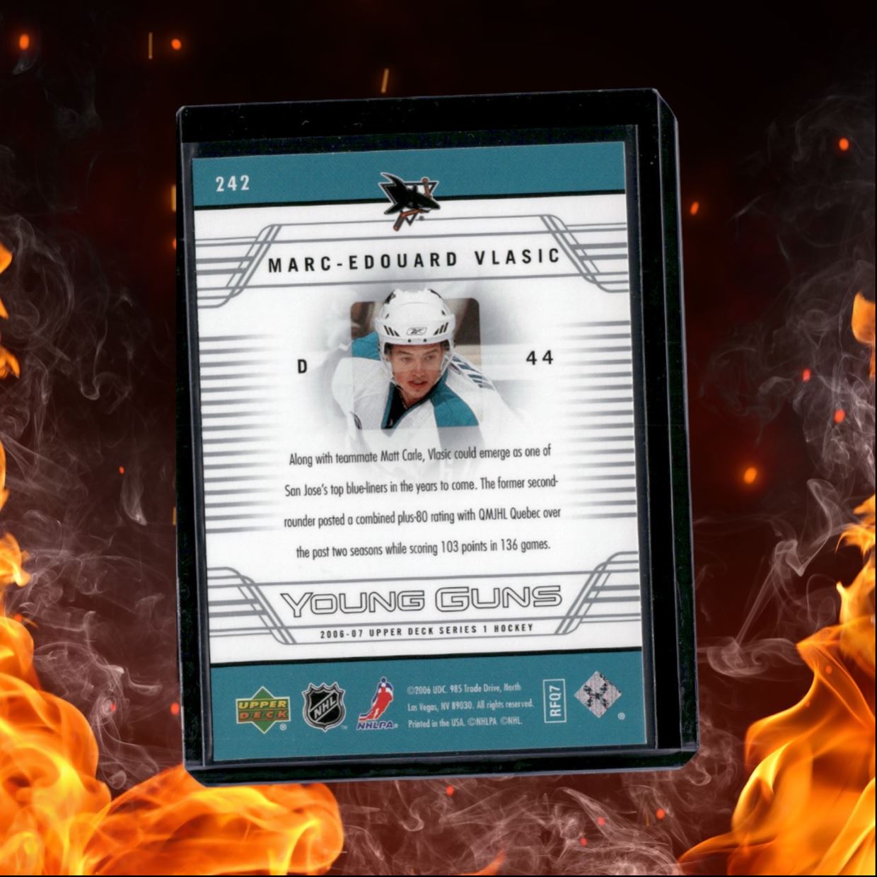 2006-07 Upper Deck Marc-Edouard Vlasic Young Guns Rookie #242