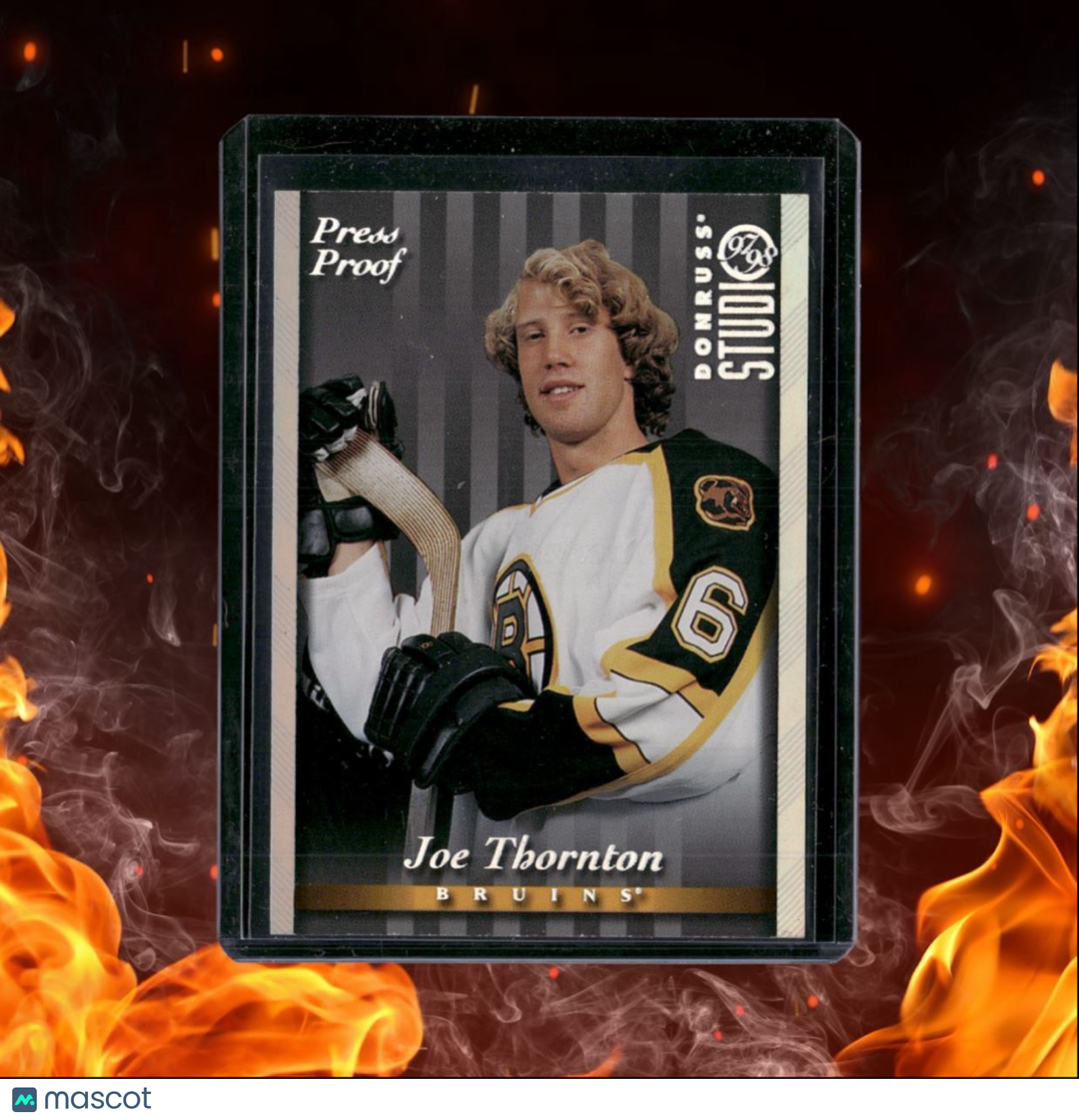 1997-98 Donruss Studio Joe Thornton Press Proof /1000 #54