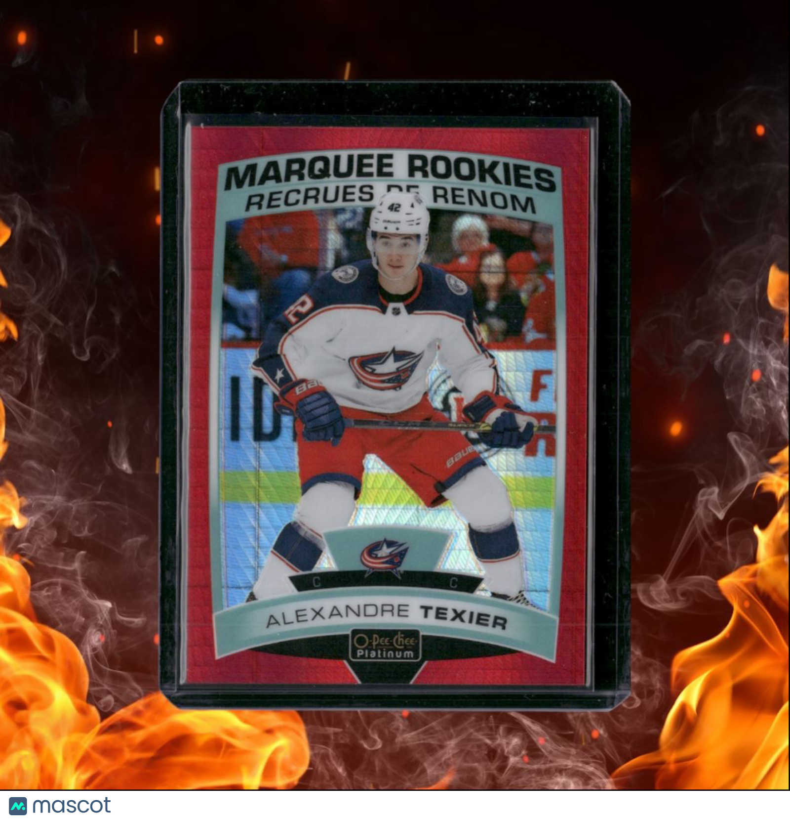 2019-20 O-Pee-Chee Platinum Alexandre Texier Red Prism Marquee Rookie 151/199