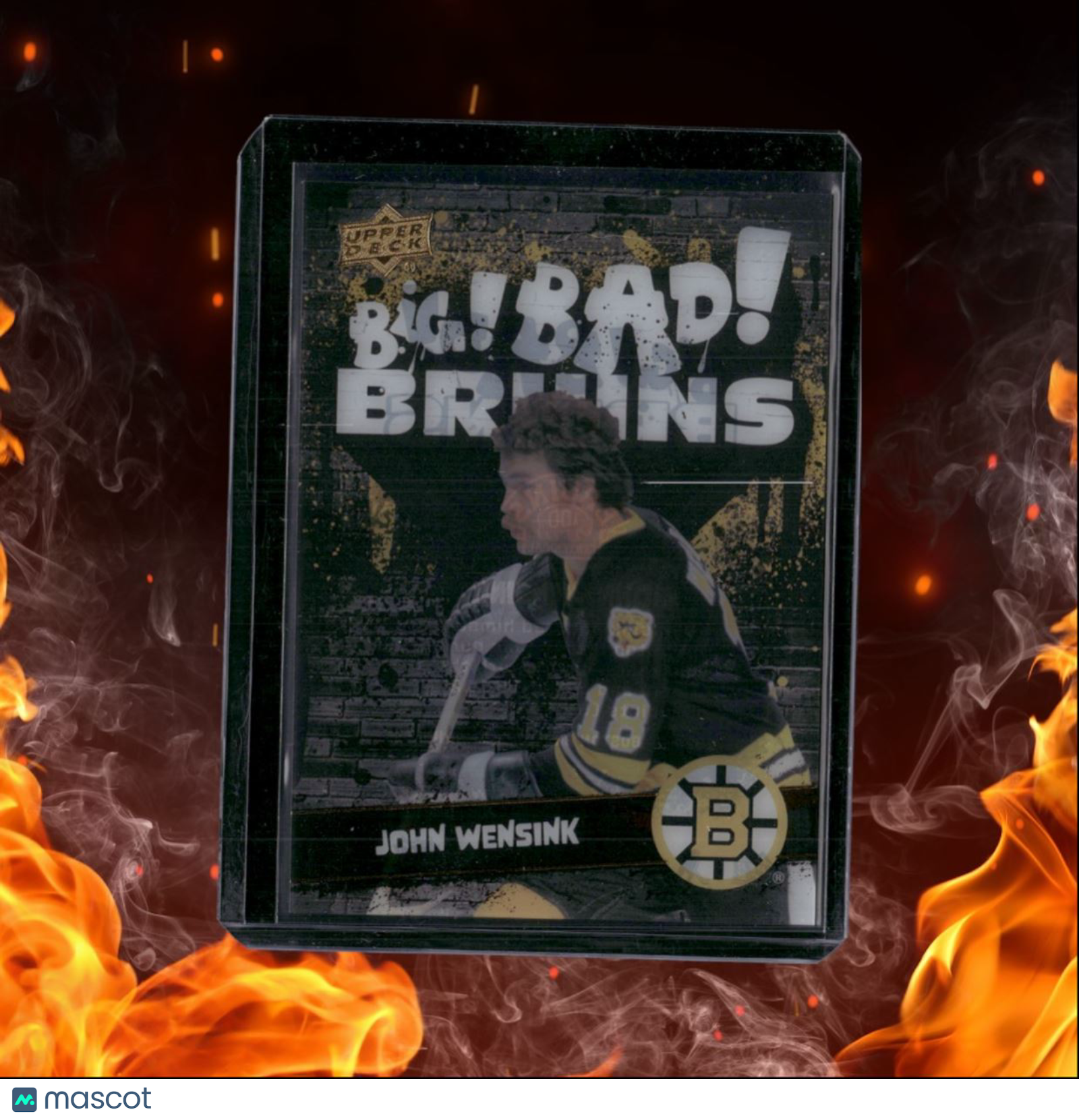 2023-24 Upper Deck Boston Bruins Centennial John Wensink Big! Bad! Bruins Clear
