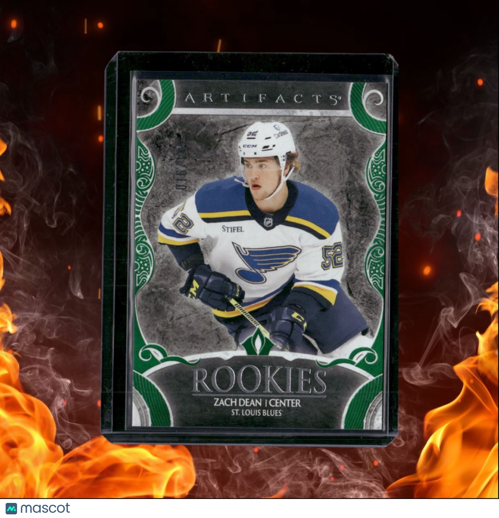 2024-25 Upper Deck Artifacts Zach Dean Emerald Rookie 016/149 #178