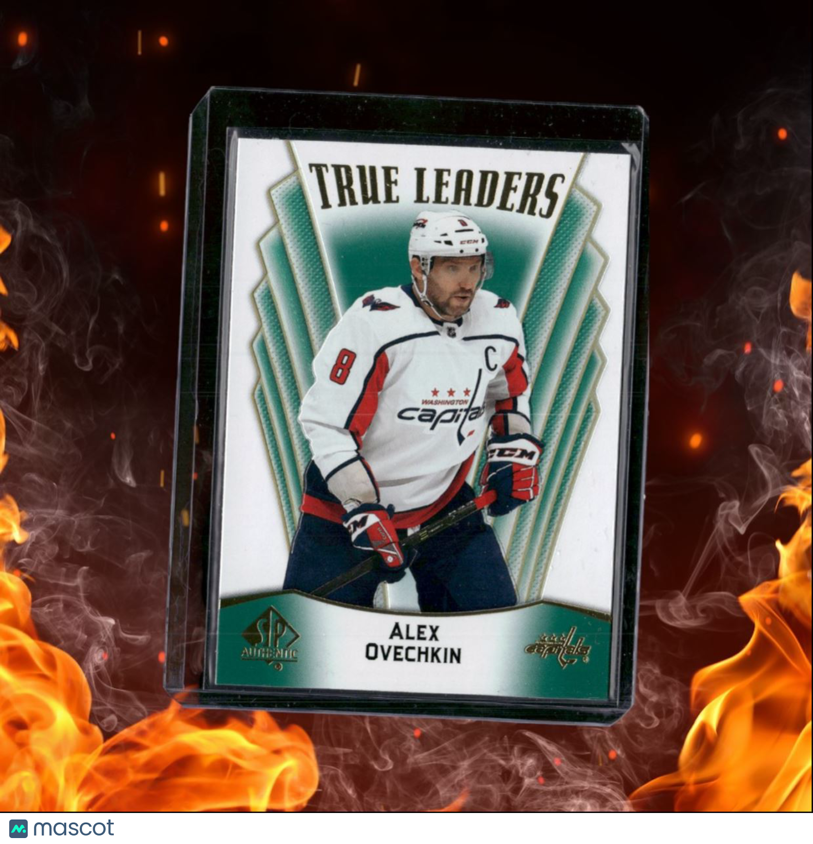 2022-23 SP Authentic Alex Ovechkin True Leaders Green Die-Cut SP Auto #TL-11