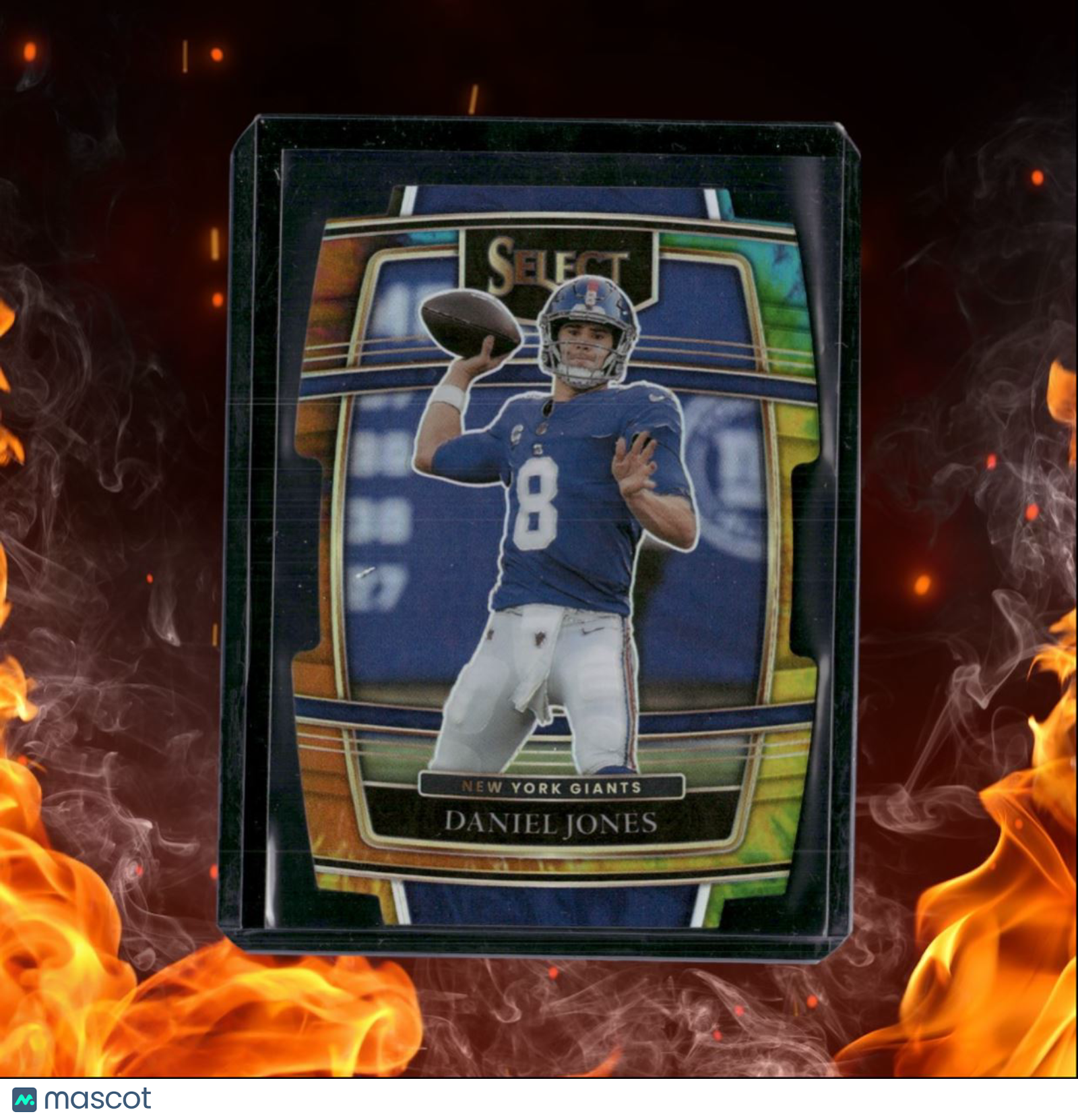 2021 Panini Select Daniel Jones Tie-Dye Die-Cut Prizm 24/25 #26