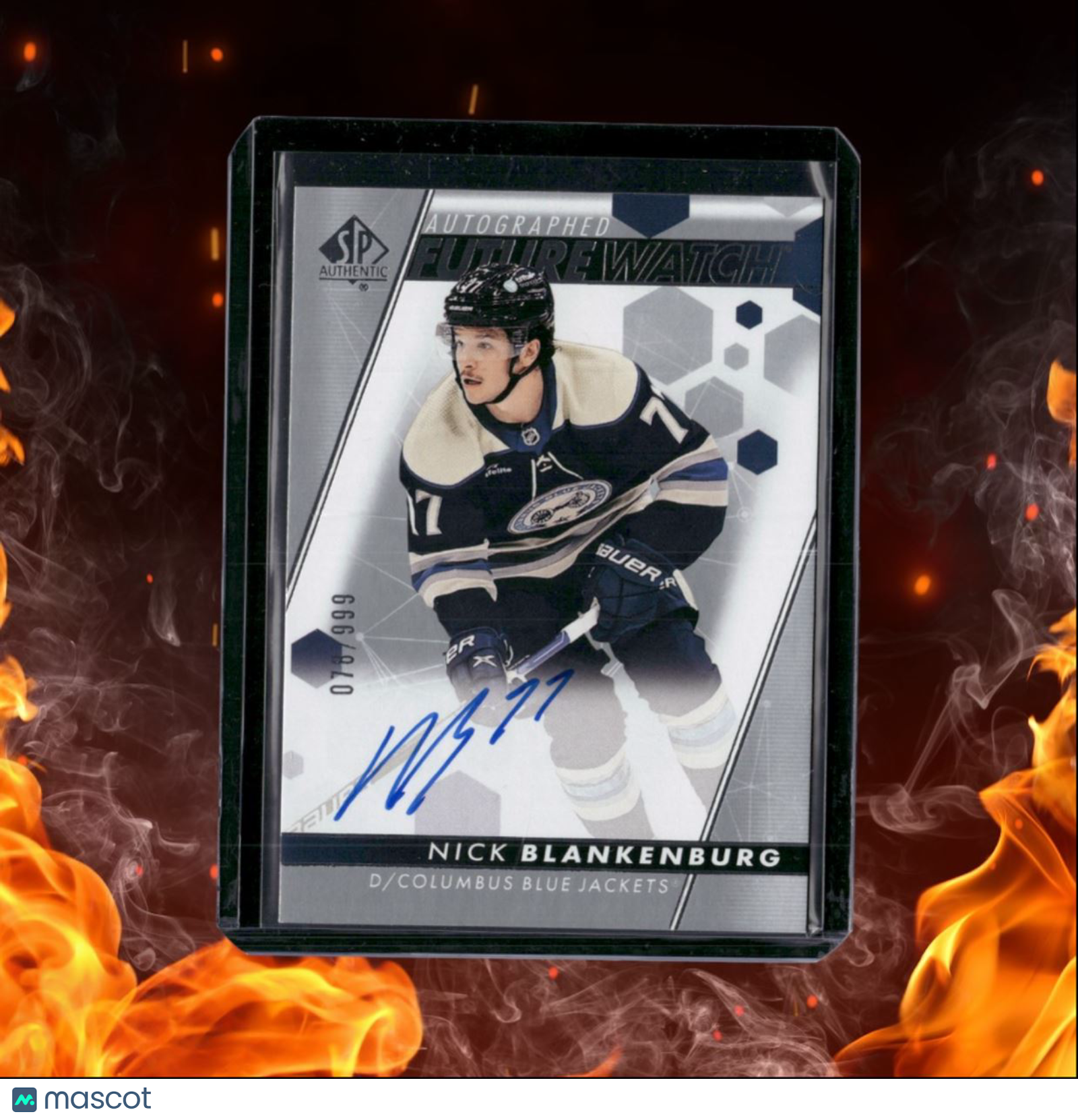 2022-23 SP Authentic Nick Blankenburg Future Watch Rookie Auto 078/999 #161