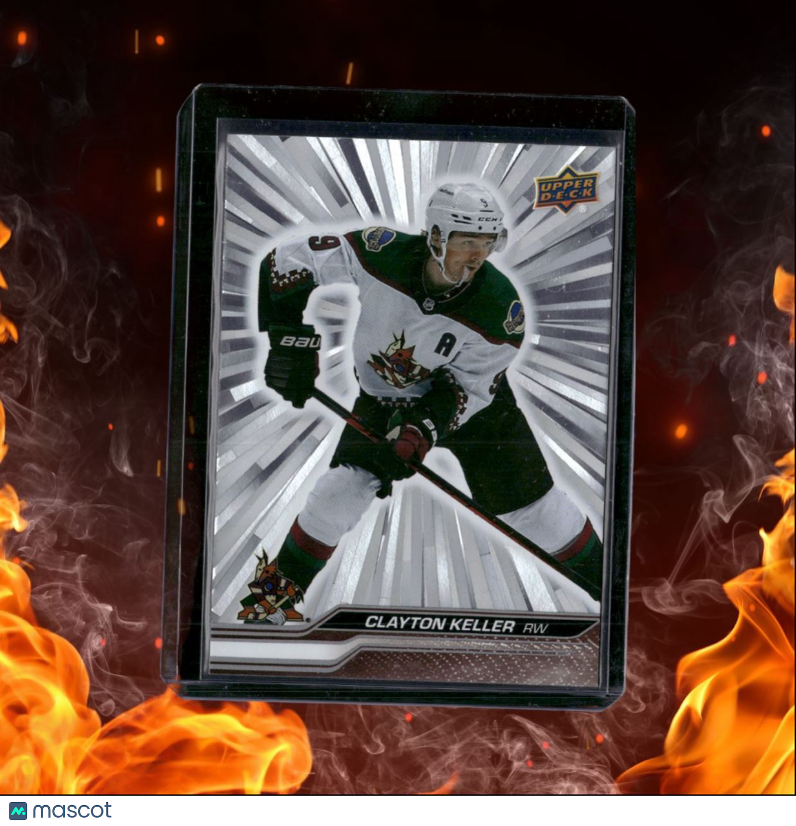 2023-24 Upper Deck Clayton Keller Outburst Silver #258