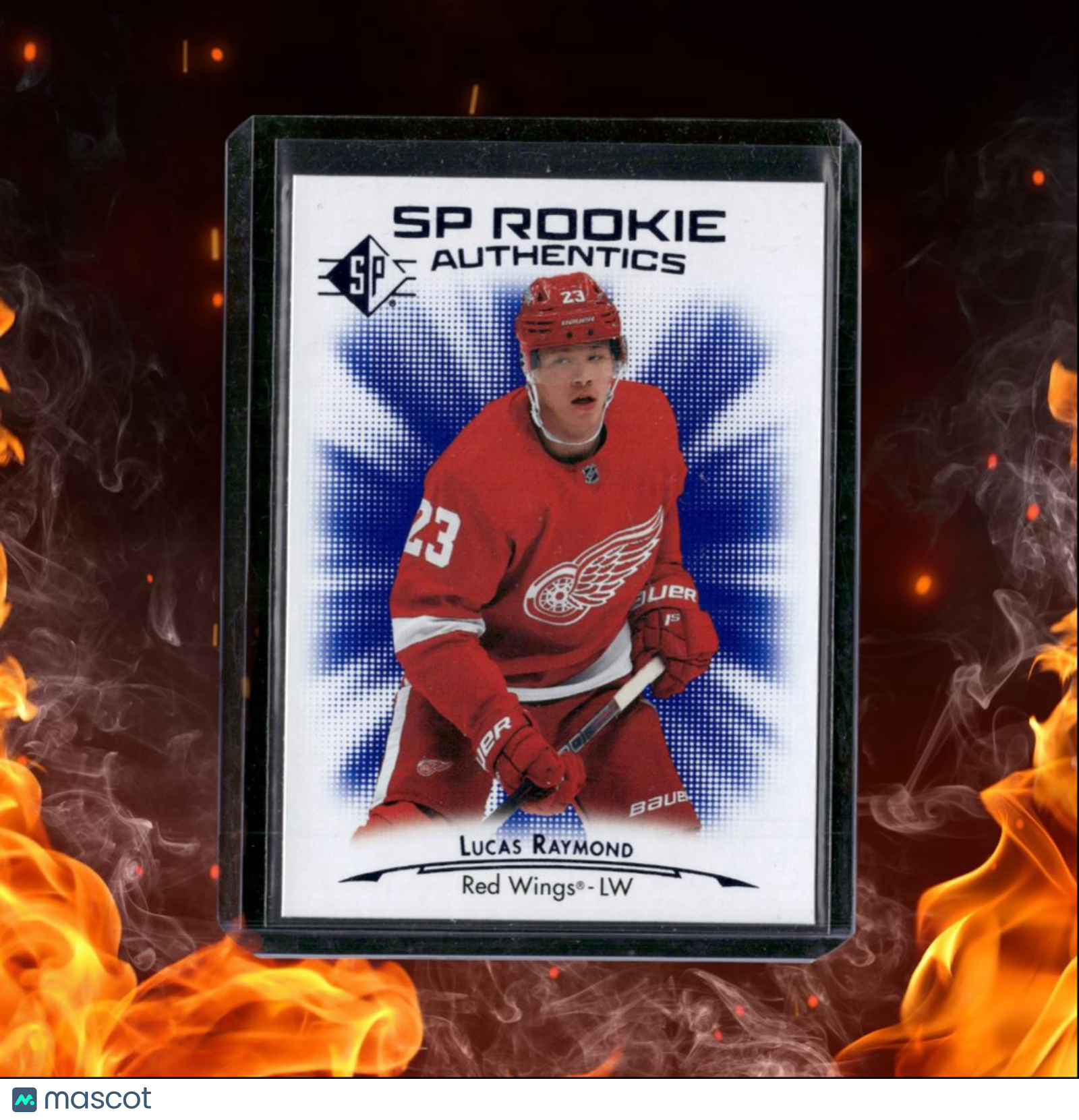 2022-23 Upper Deck SP Lucas Raymond Authentics Blue Rookie #132