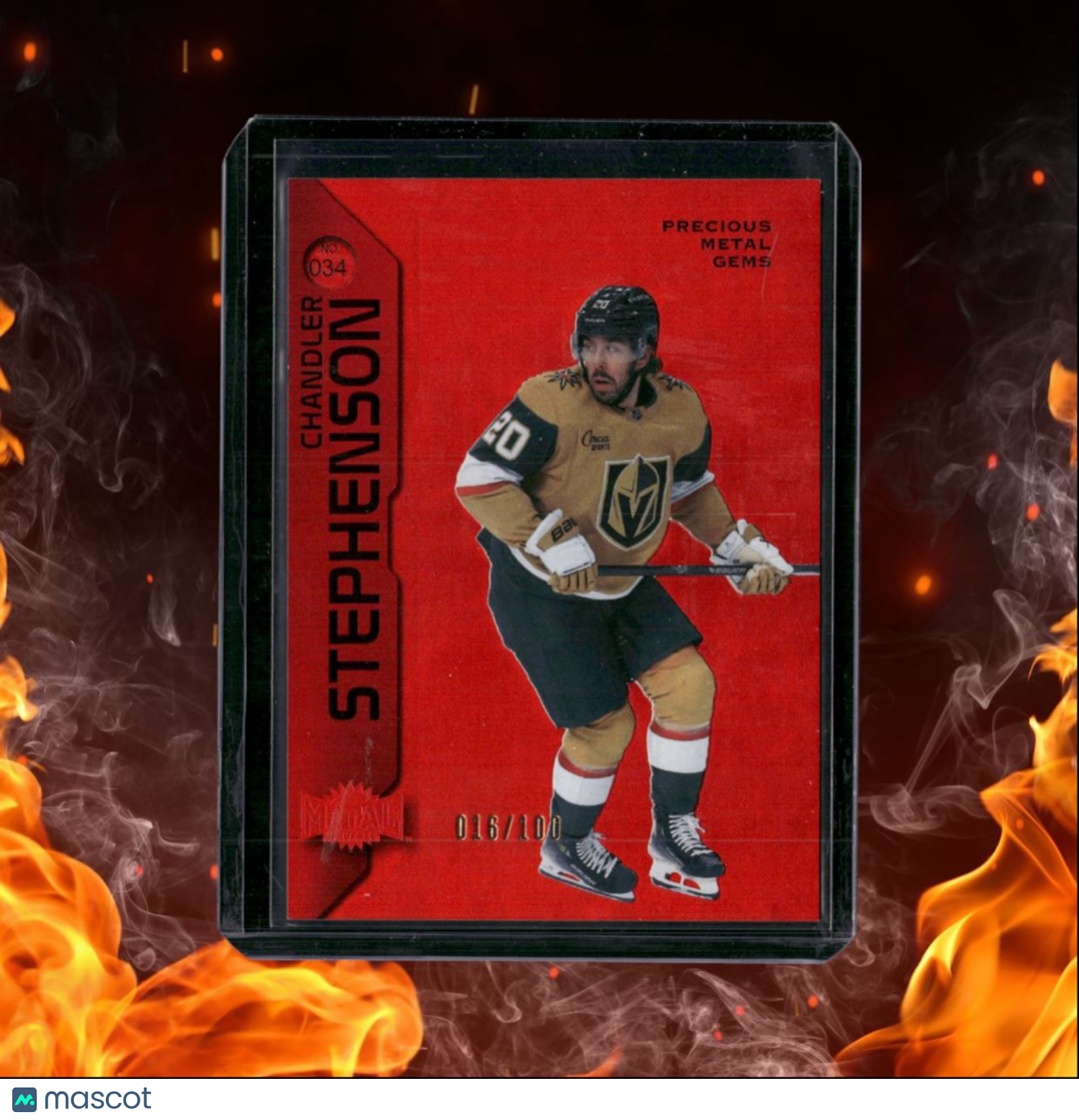 2023-24 Skybox Metal Universe Chandler Stephenson Red Precious Metal Gems
