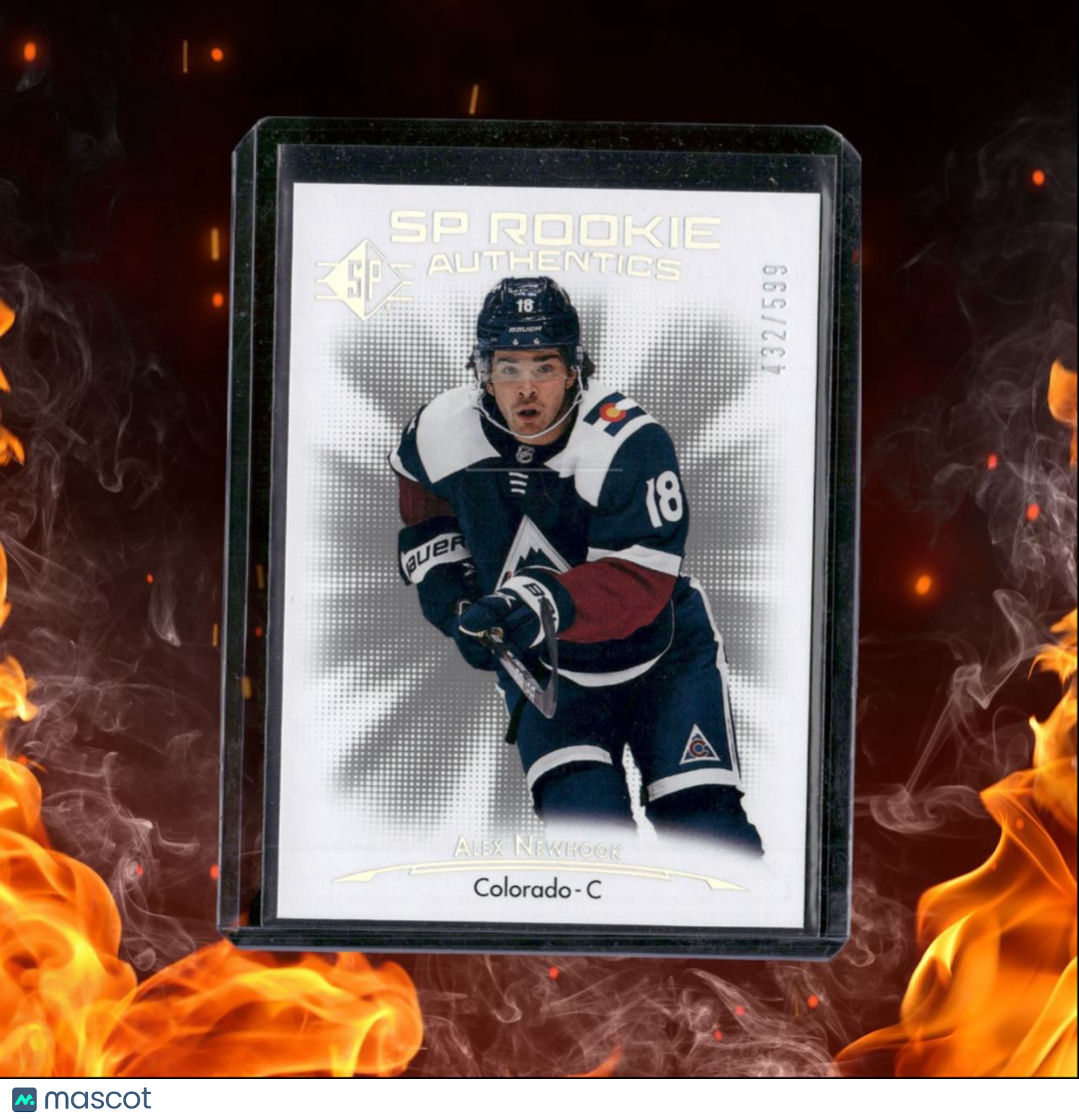 2021-22 SP Authentic Alex Newhook Authentics Silver Spectrum Rookie 432/599 #140