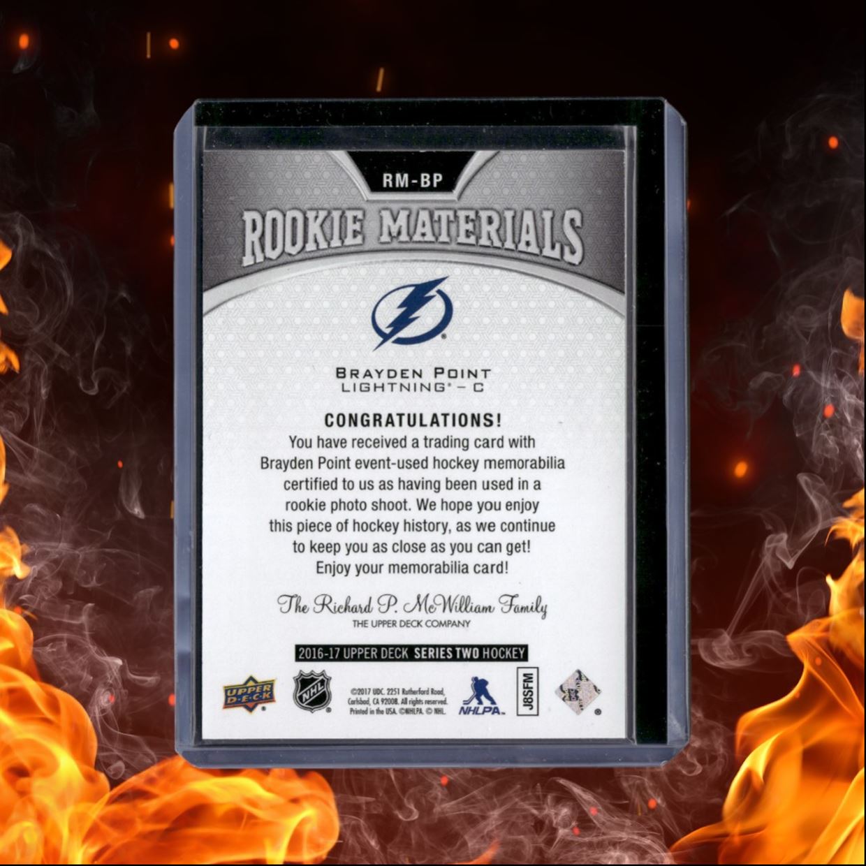 2016-17 Upper Deck Brayden Point Materials #RM-BP