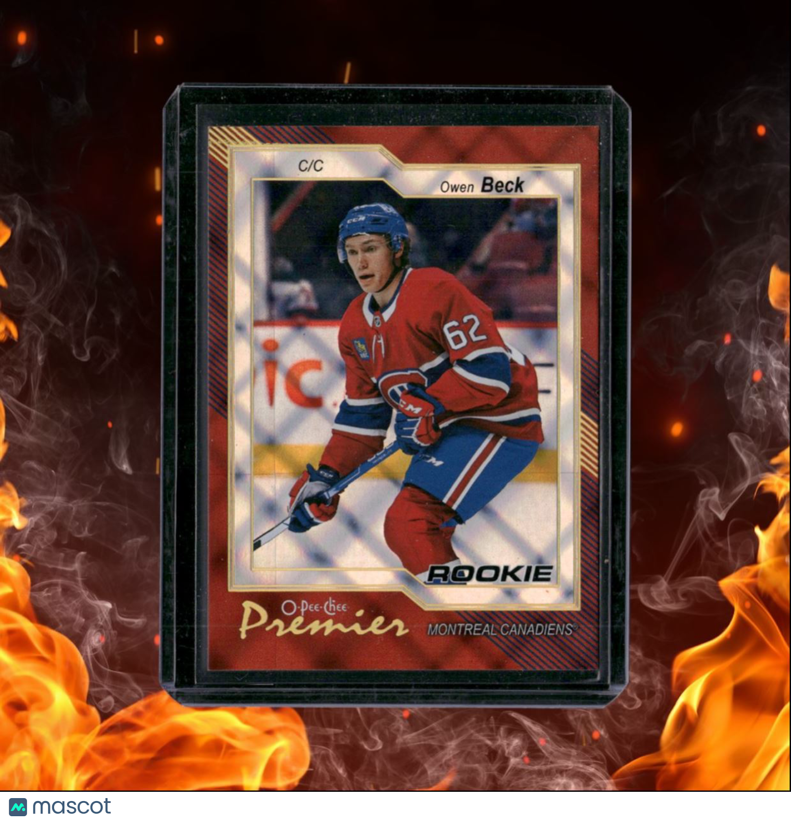 2023-24 O-Pee-Chee Owen Beck Premier Diamond Rainbow Rookie 25/75 #P-81