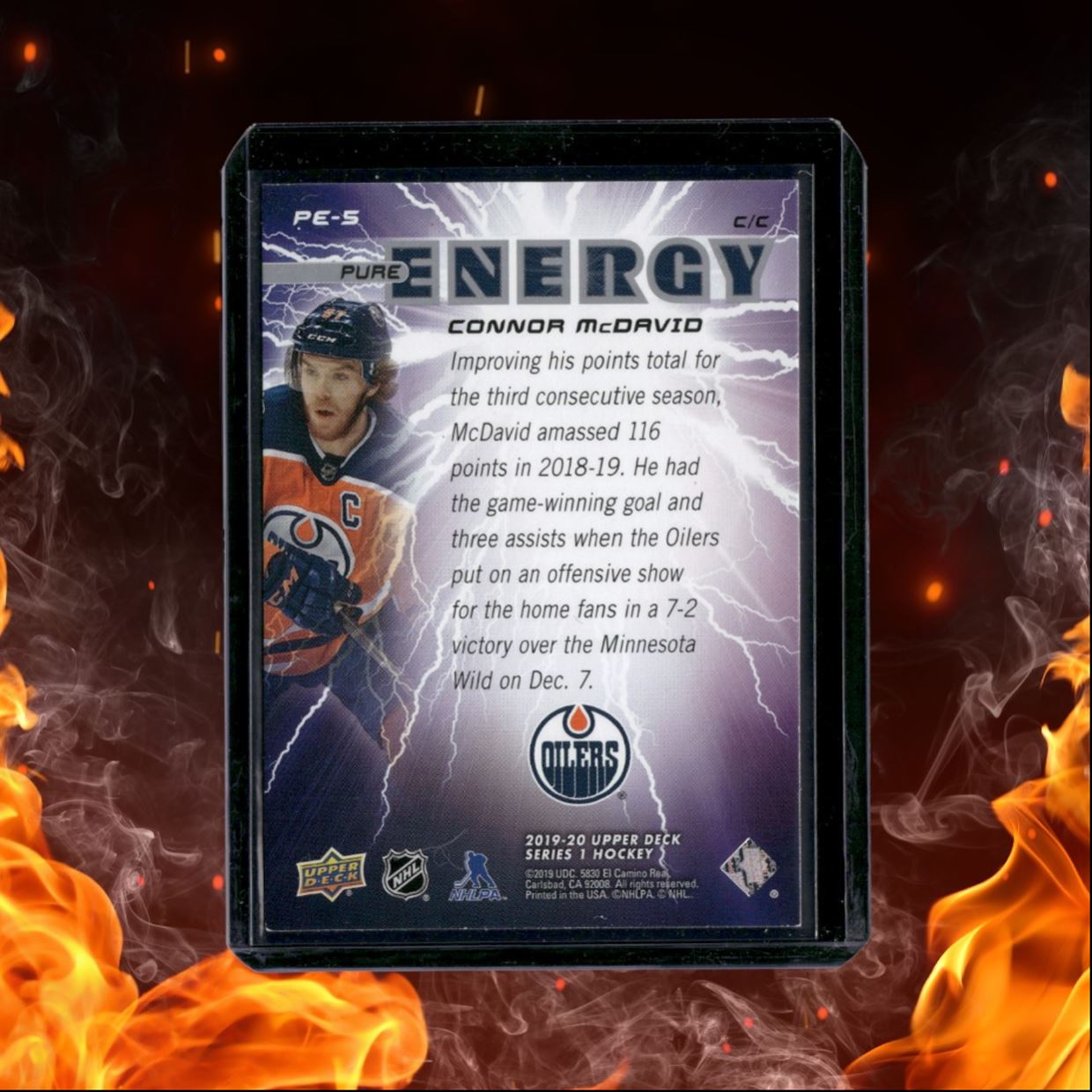 2019-20 Upper Deck Connor McDavid Pure Energy #PE-5