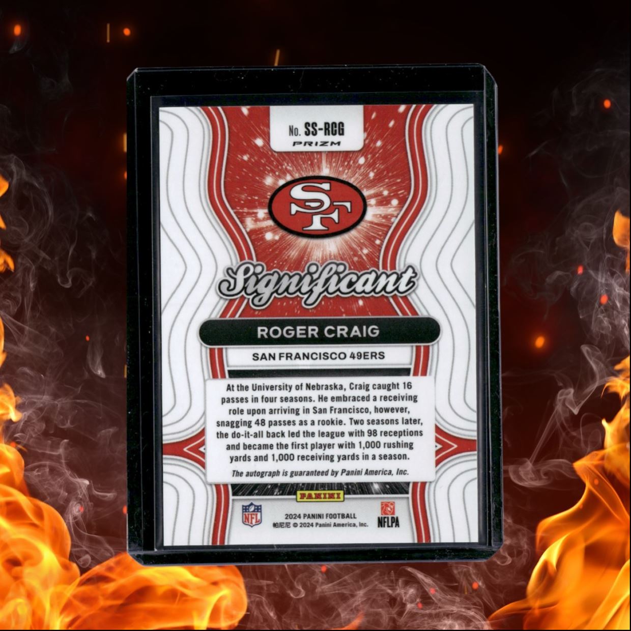 2024 Panini Roger Craig Significant Silver Prizm Auto #SBD-RC
