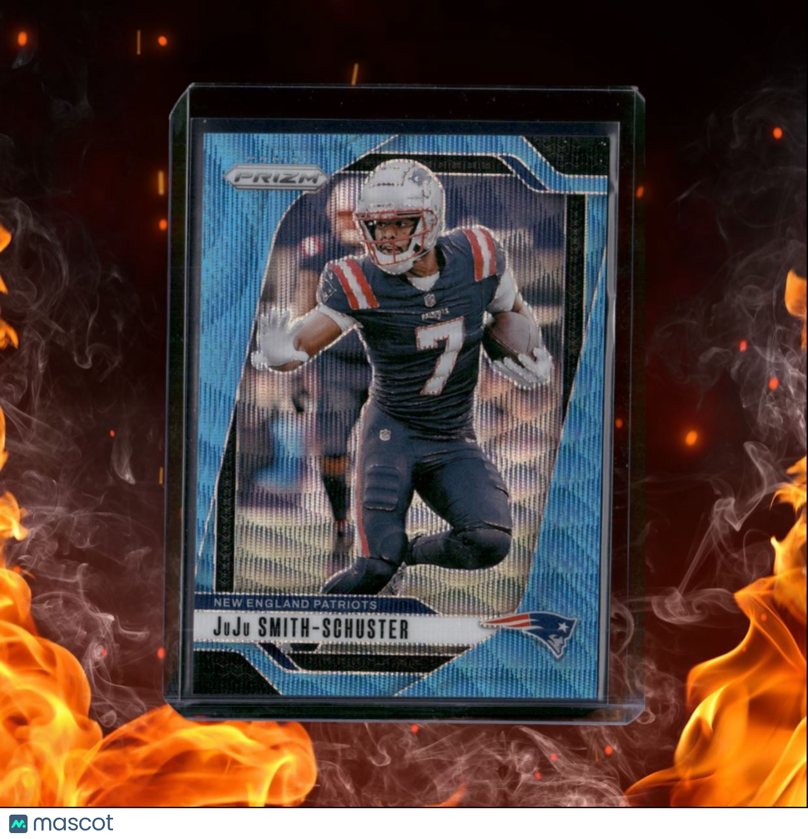 2024 Panini Prizm JuJu Smith-Schuster Blue Wave Prizm 096/230 #196