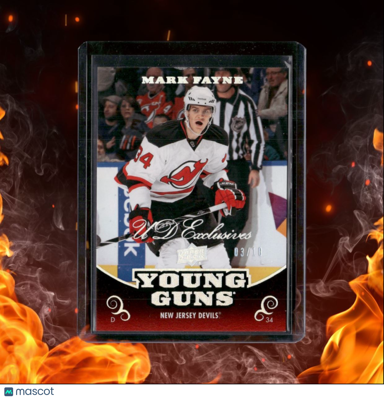 2010-11 Upper Deck Mark Fayne UD Exclusives High Gloss Rookie 03/10 #477