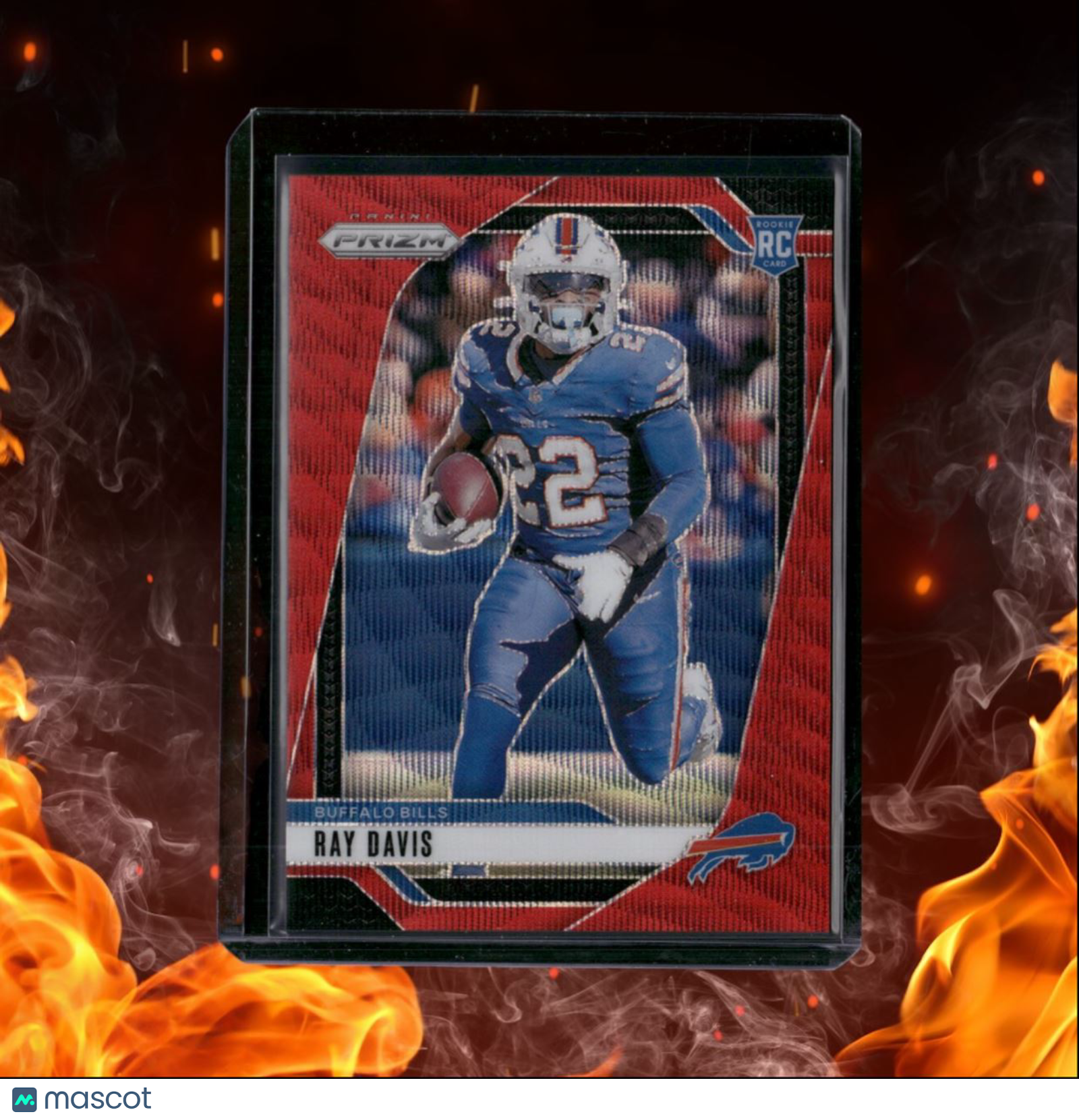 2024 Panini Prizm Ray Davis Red Wave Prizm Rookie 075/149 #131