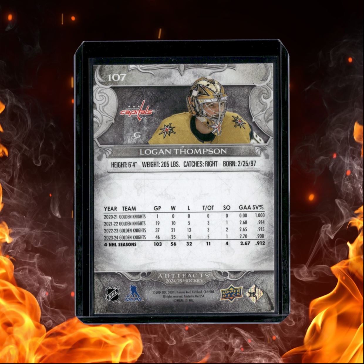 2024-25 Upper Deck Artifacts Logan Thompson Foilboard #107