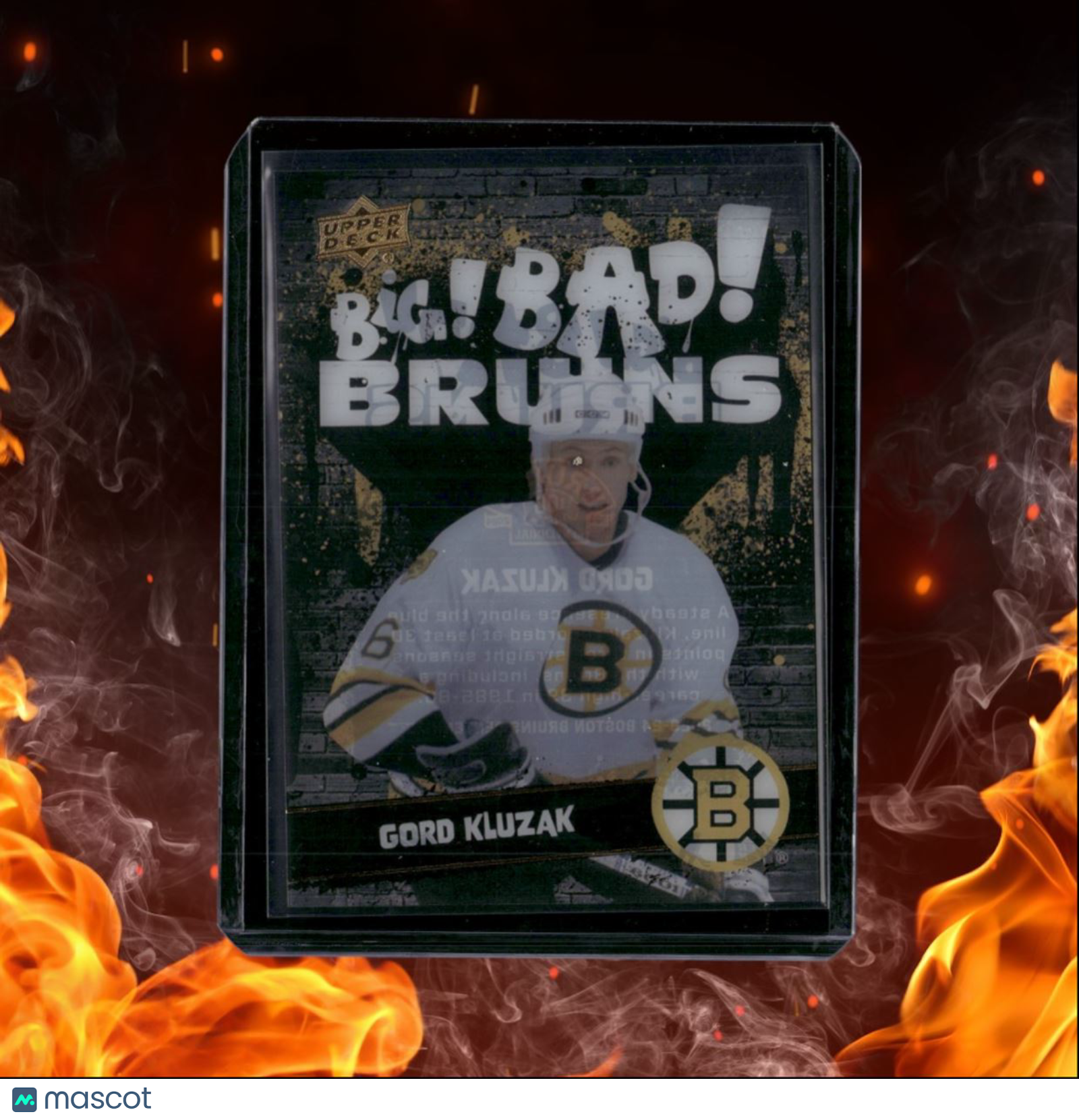2023-24 Upper Deck Boston Bruins Centennial Gord Kluzak Big! Bad! Acetate #193