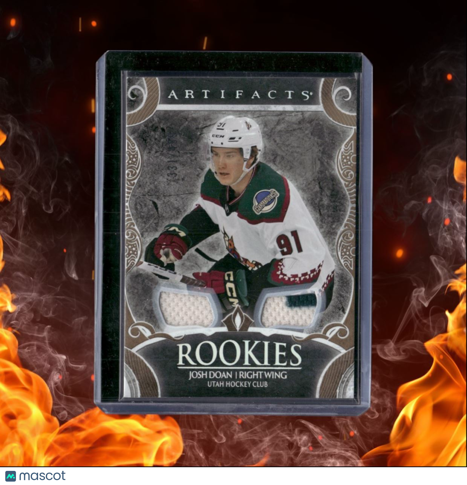 2024-25 Upper Deck Artifacts Josh Doan Dual Jersey Gold Rookie 331/499 #174