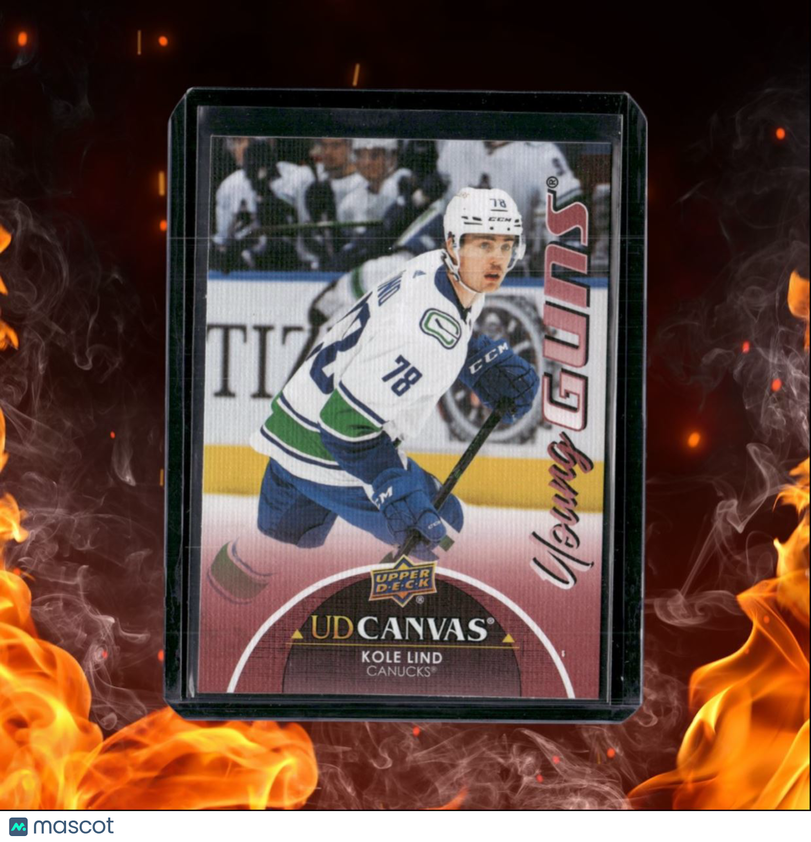 2021-22 Upper Deck Kole Lind Canvas Young Guns Rookie #120