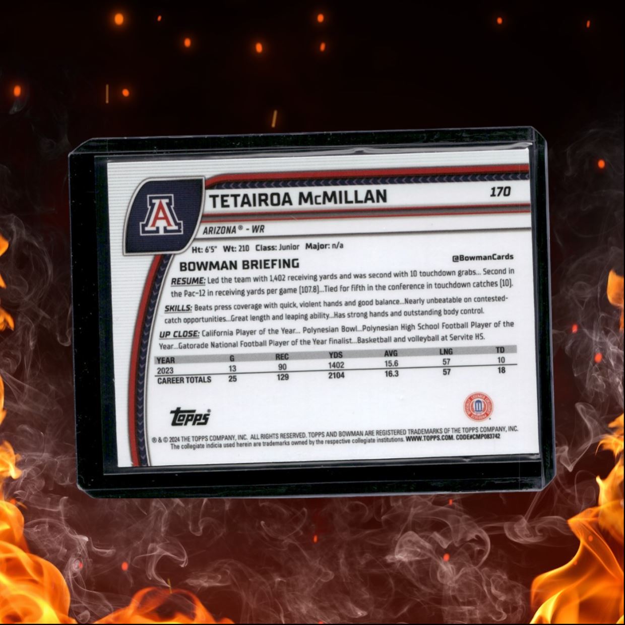 2024 Bowman University Chrome Tetairoa McMillan X-Fractor SP #170