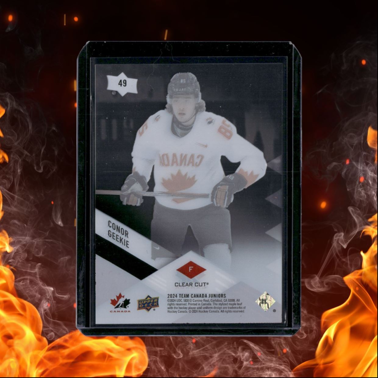 2024-25 Upper Deck Team Canada Juniors Conor Geekie Clear Cut #49