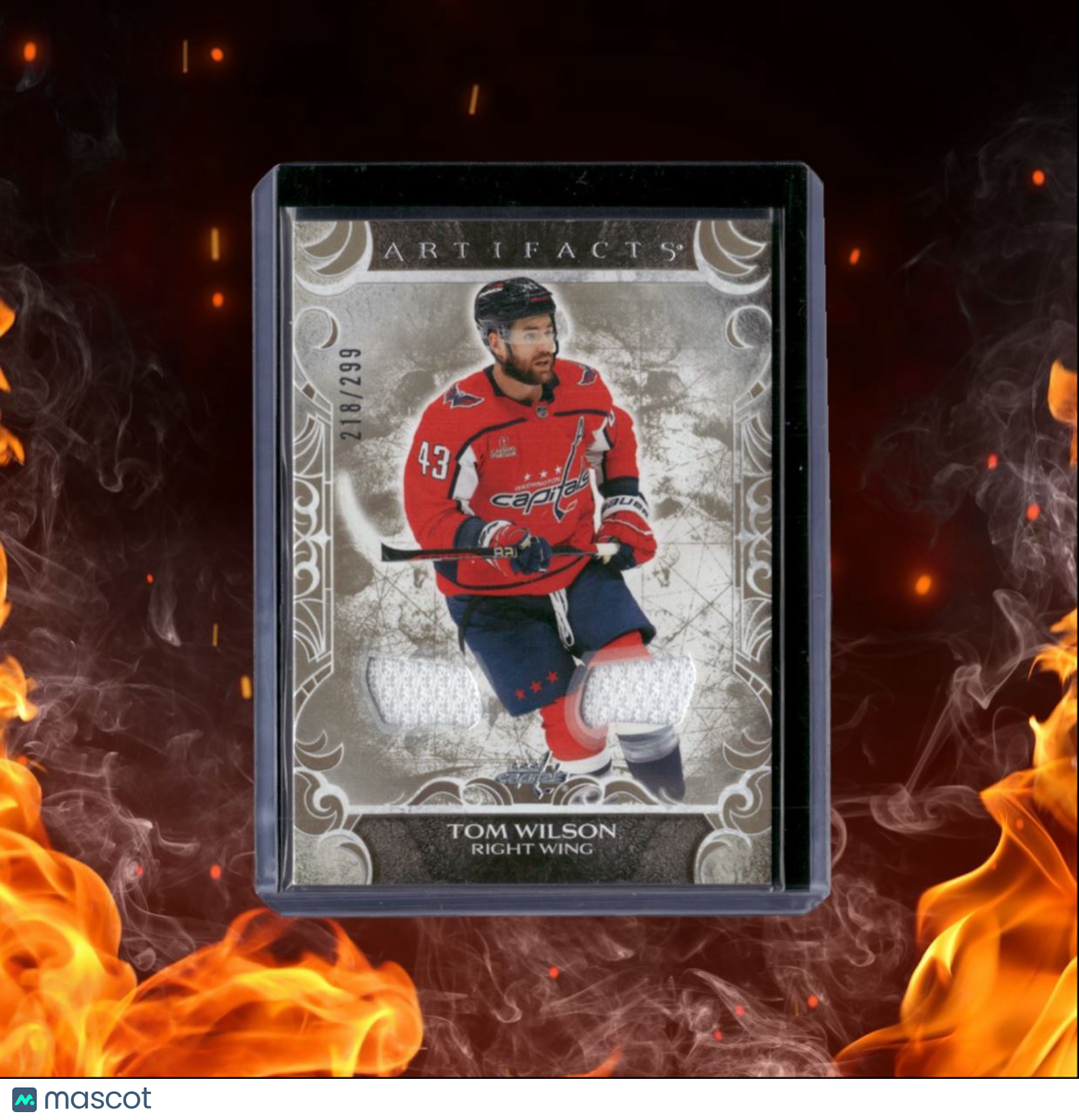 2024-25 Upper Deck Artifacts Tom Wilson Dual Jersey Material Gold 218/299 #31