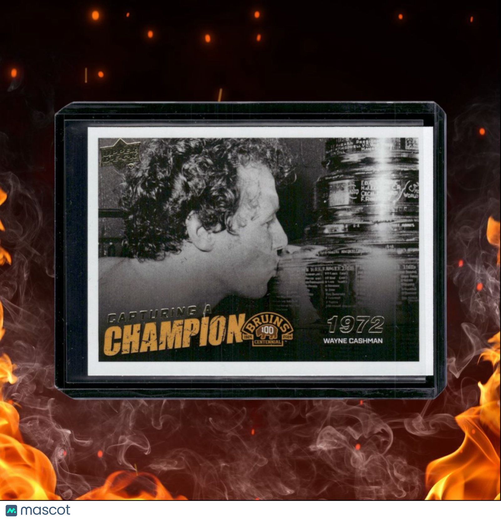 2023-24 Upper Deck Boston Bruins Centennial Wayne Cashman Capturing a Champion