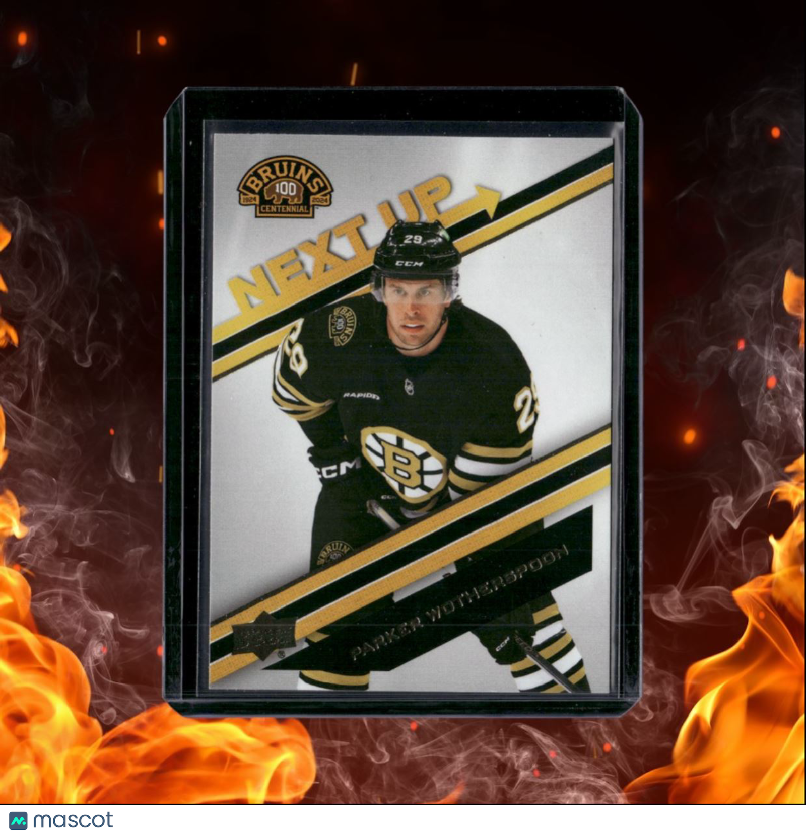 2023-24 Upper Deck Boston Bruins Centennial Parker Wotherspoon Next Up! Gold