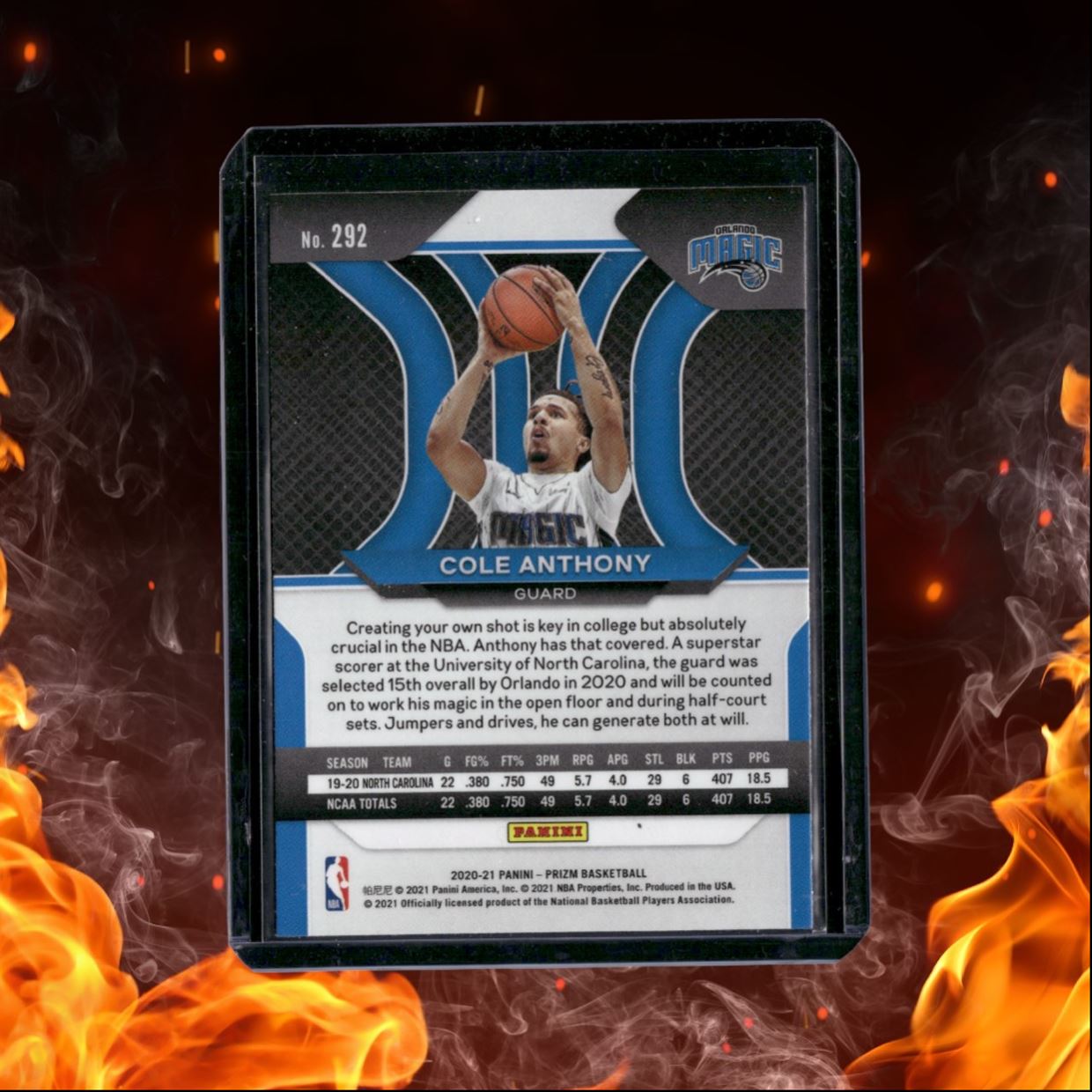 2020-21 Panini Prizm Cole Anthony (E) Rookie #292