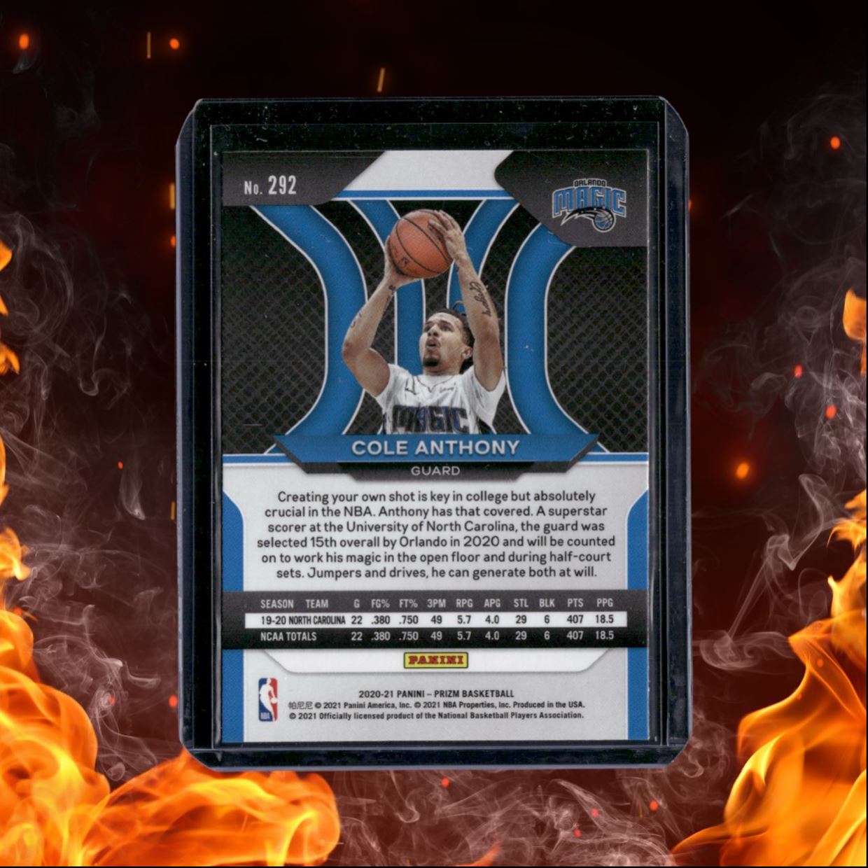 2020-21 Panini Prizm Cole Anthony (D) Rookie #292
