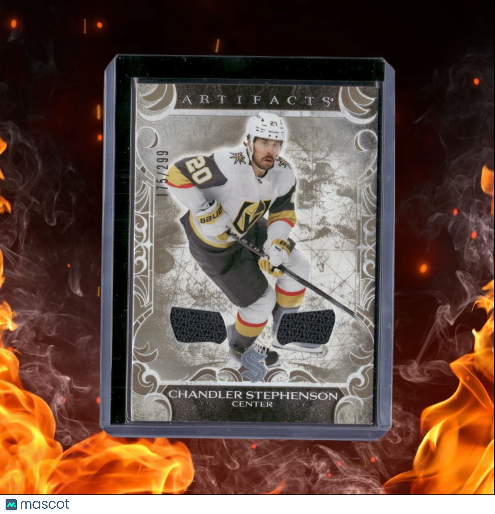2024-25 Upper Deck Artifacts Chandler Stephenson Dual Jersey Gold 175/299 #18